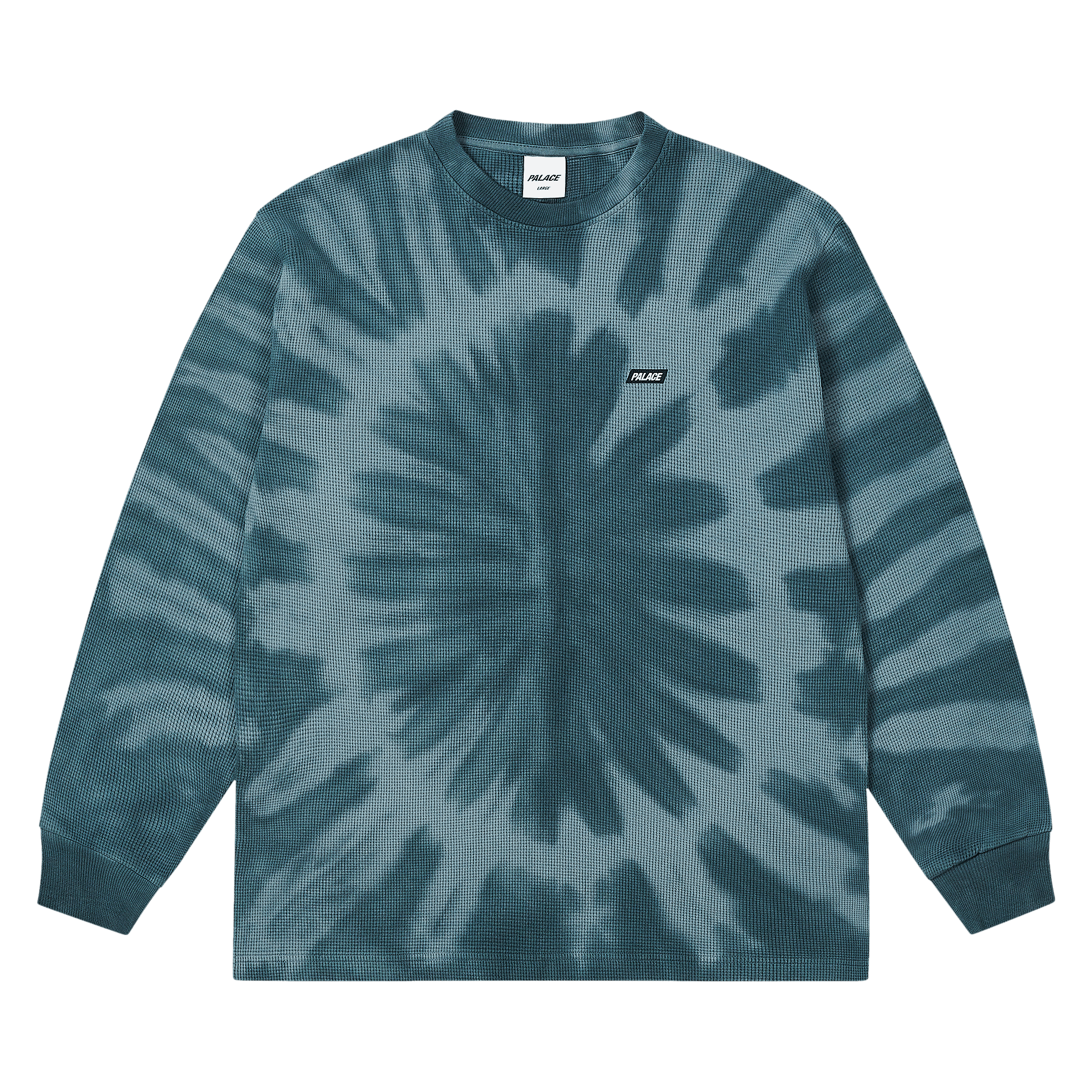 Palace Tie-Dye Waffle Long-Sleeve 'Navy'