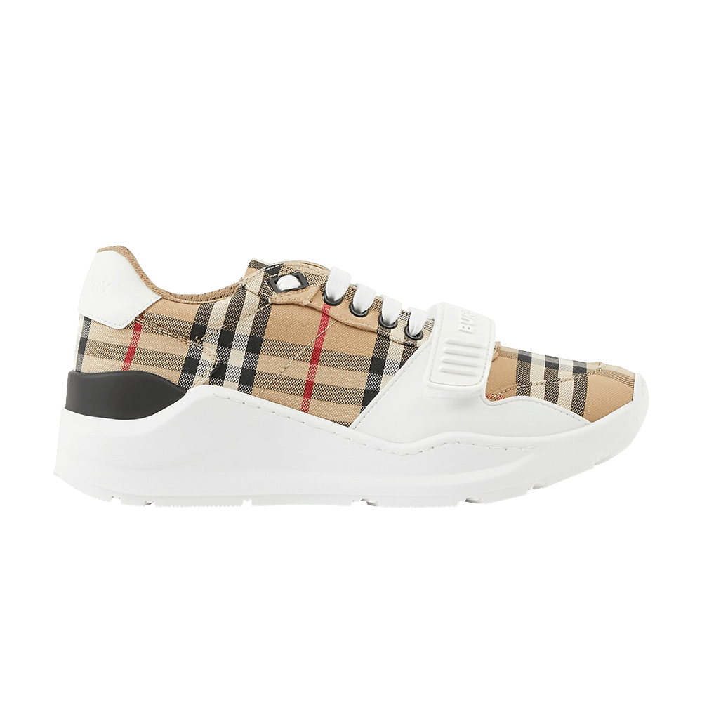 Buy Burberry Check Cotton Sneakers 'Archive Beige' - 8049745