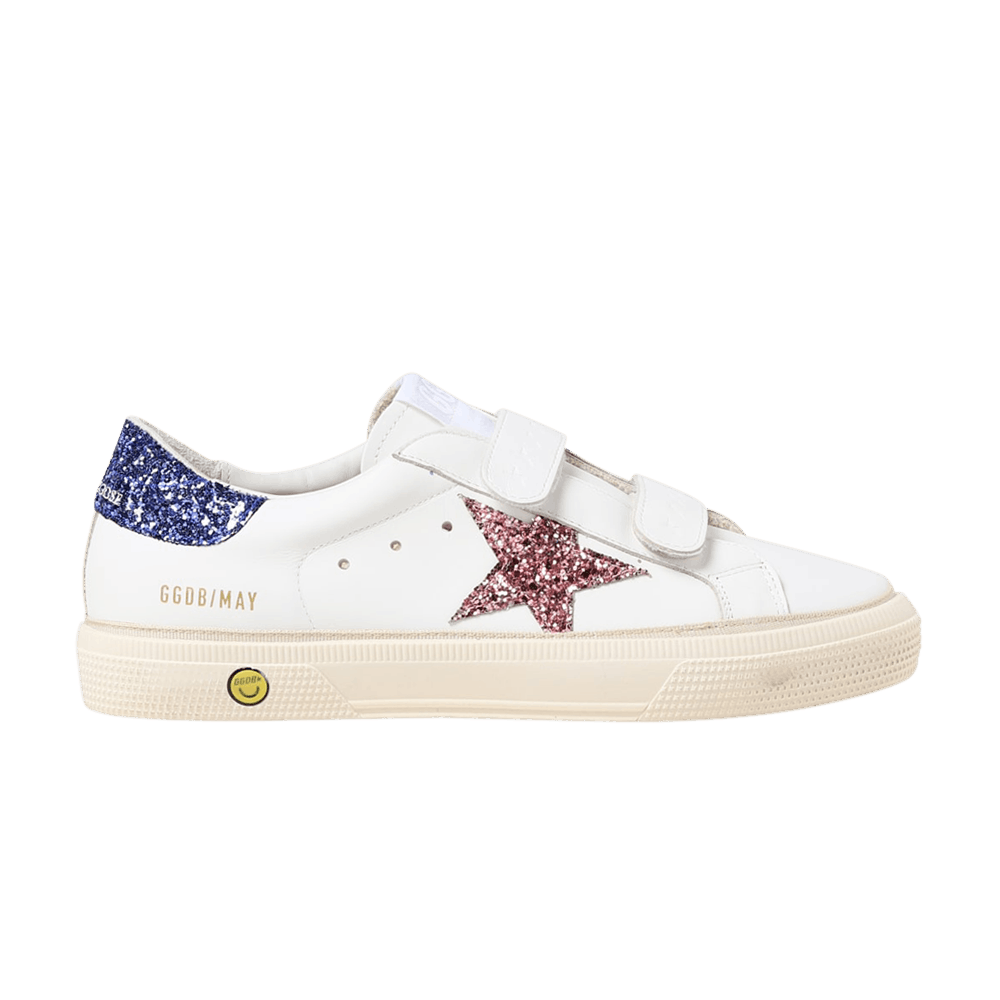 Golden Goose May School Kids 'White Red Blue Glitter'