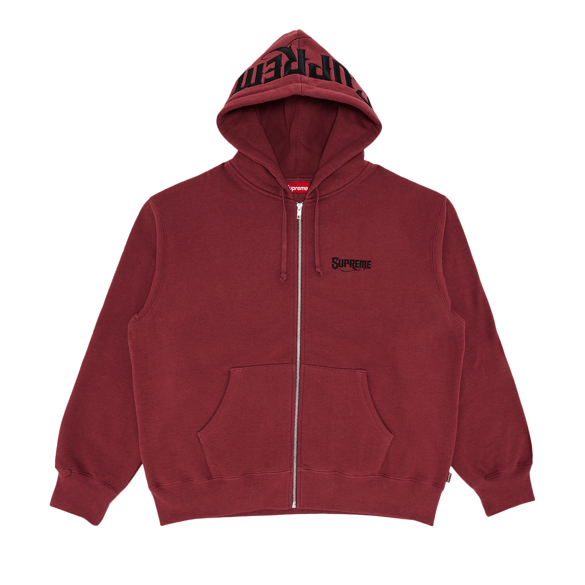Supreme Mister Cartoon Zip Up Hooded Sweatshirt 'Plum'