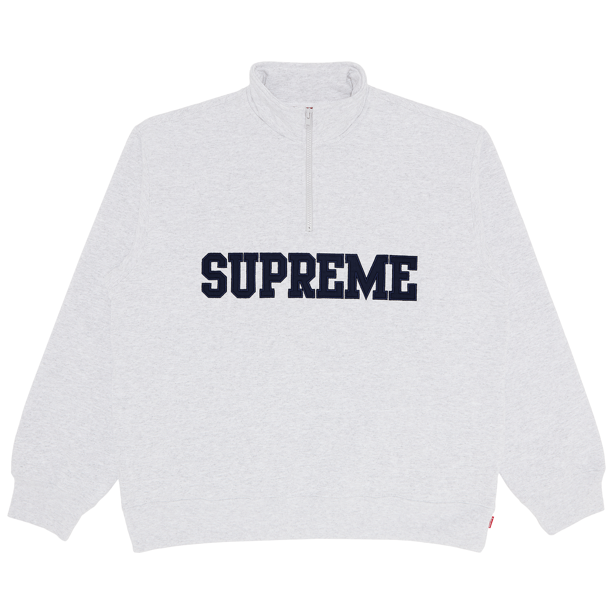 Supreme Collegiate Half Zip Pullover 'Ash Grey'