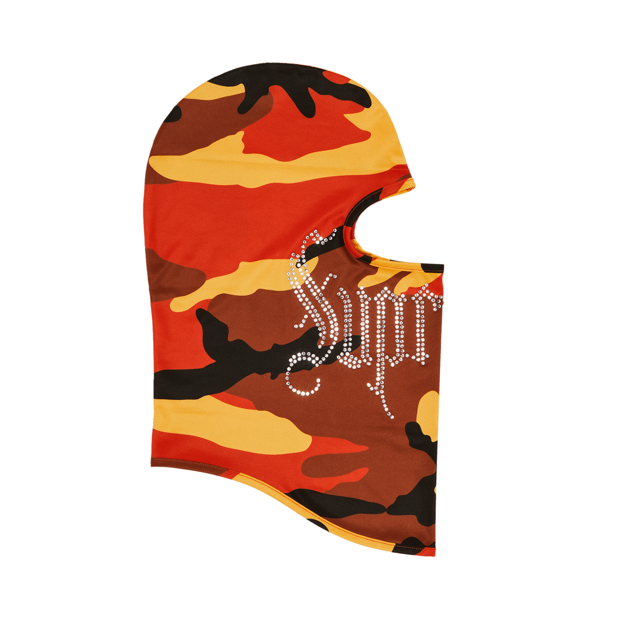 Supreme Rhinestone Balaclava 'Orange Camo'