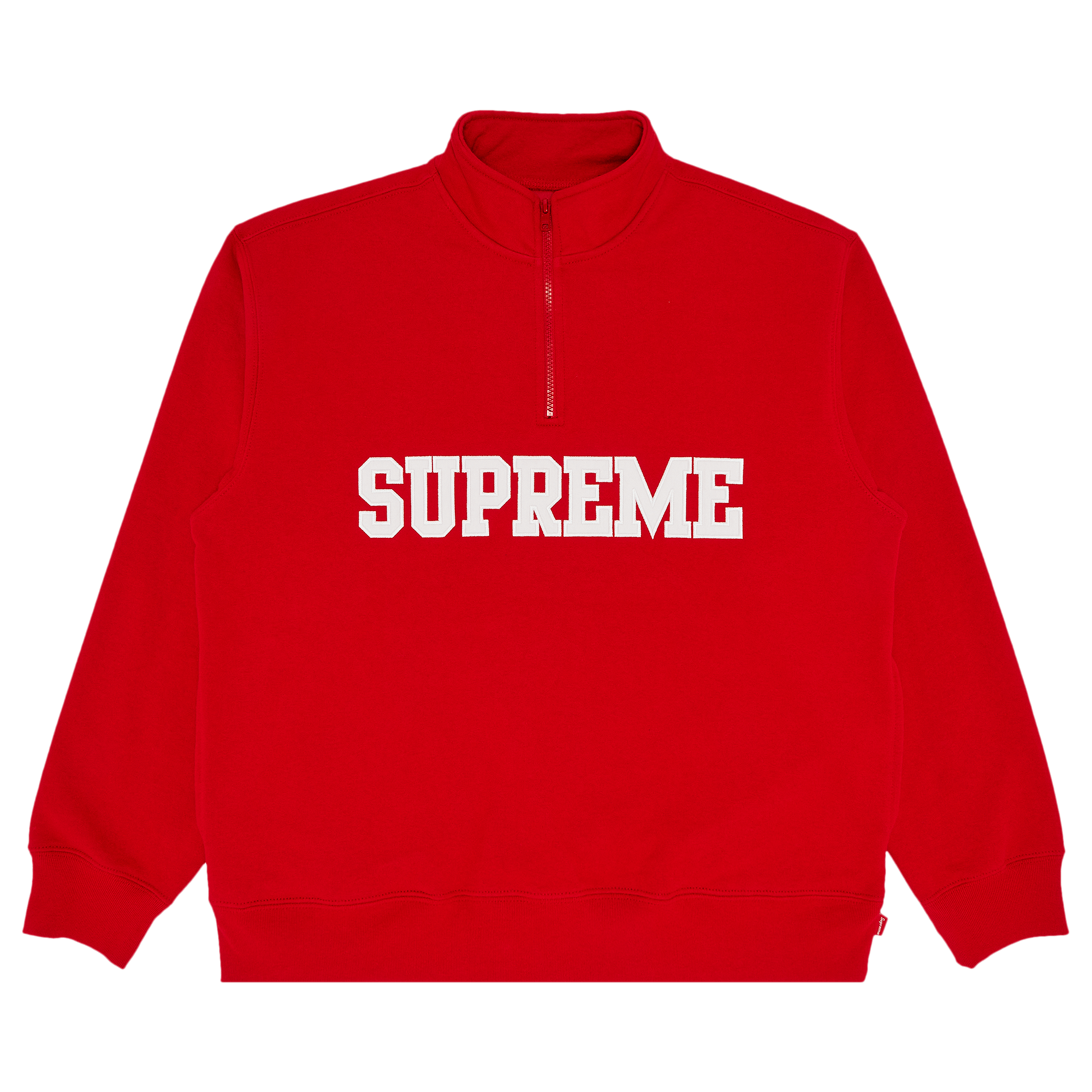 Supreme Collegiate Half Zip Pullover 'Red'