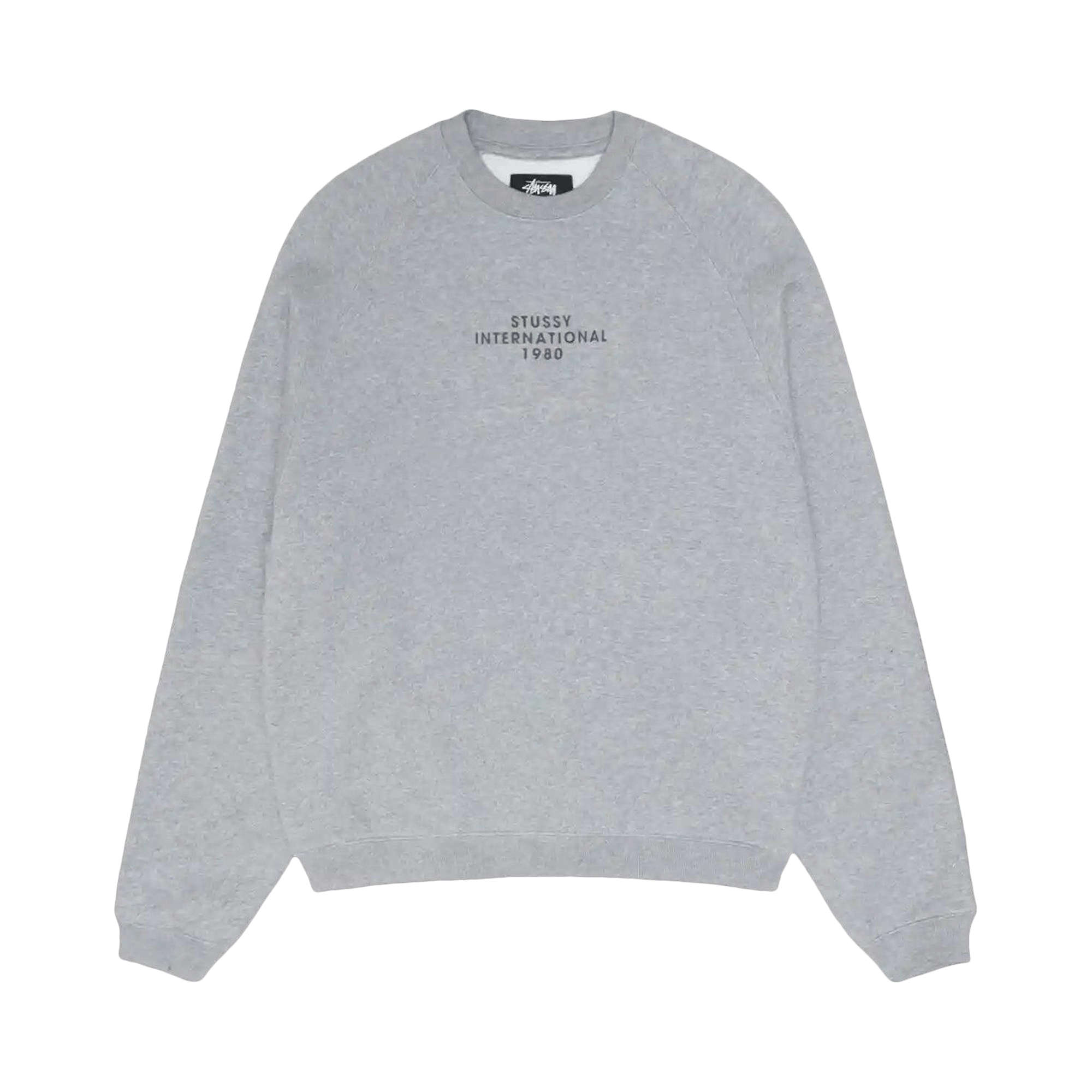 Stussy Raglan Sleeve Crew 'Grey Heather'
