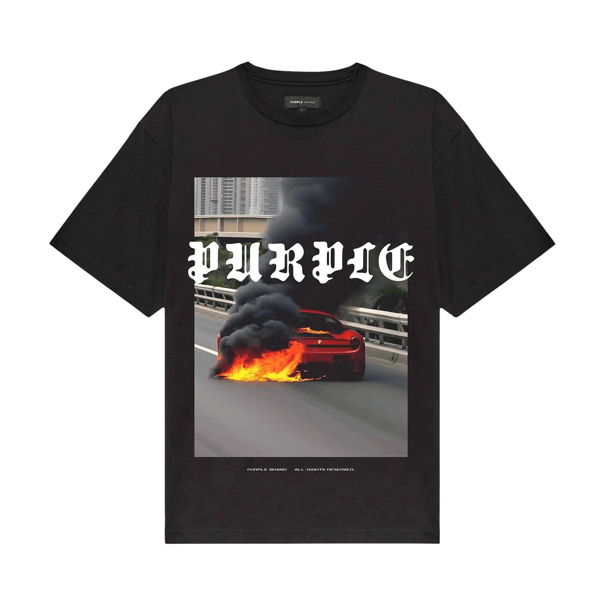 PURPLE BRAND Clean Jersey Short-Sleeve T-Shirt 'Black'