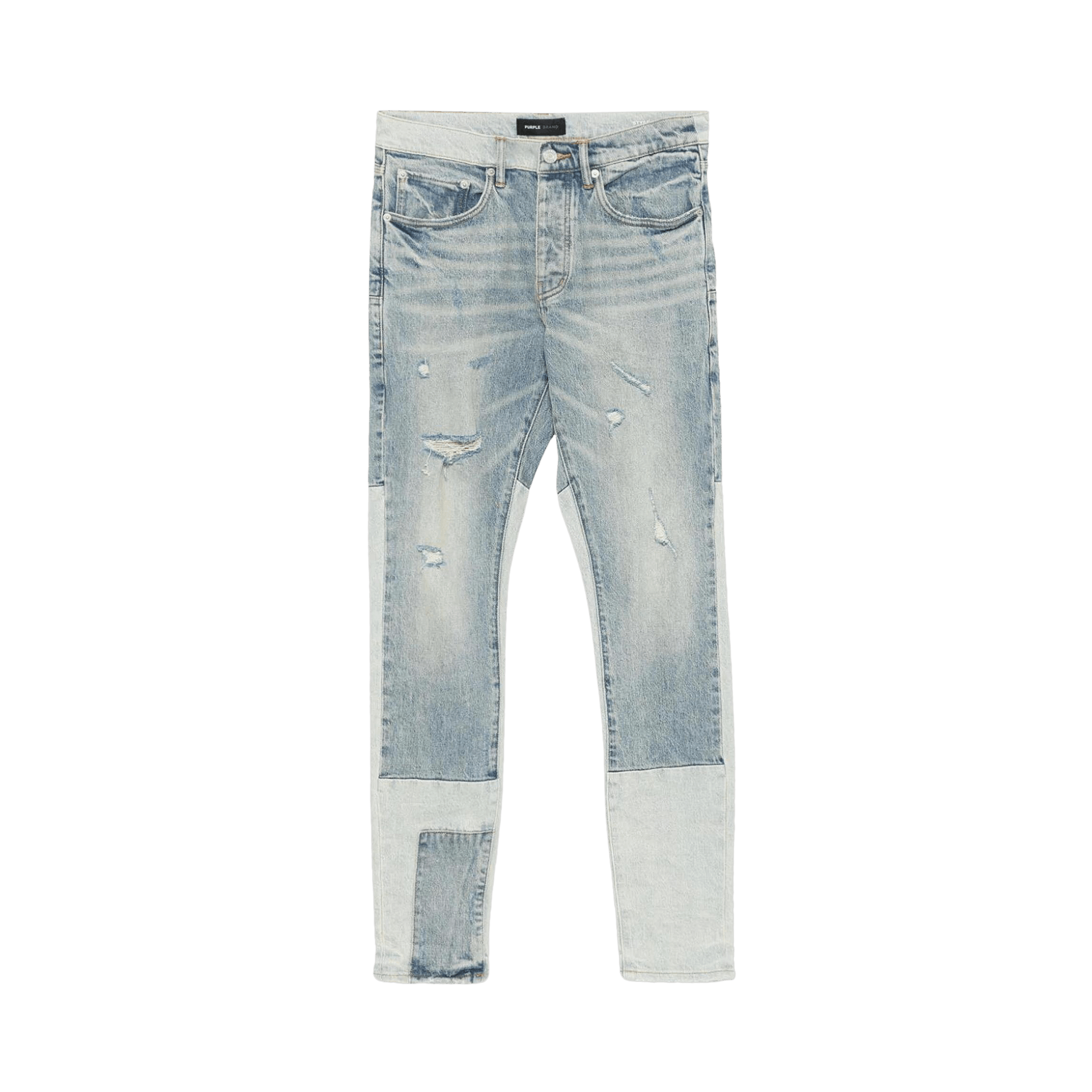 PURPLE BRAND Skinny Patchwork Jeans 'Mid Indigo'