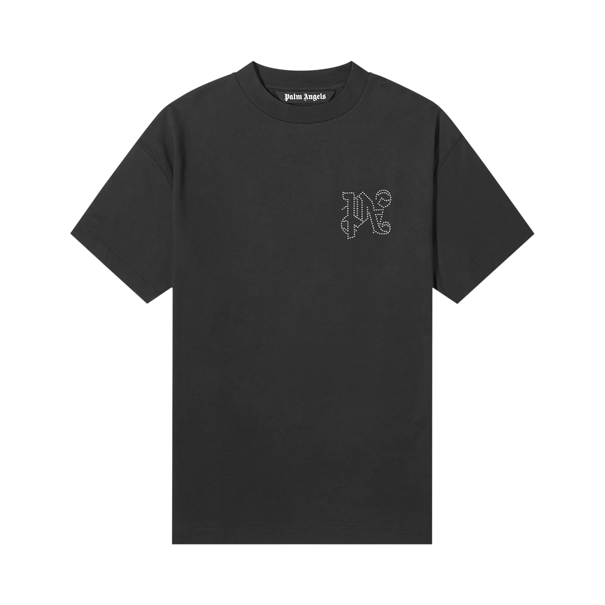 Palm Angels Monogram Stud Classic Tee 'Black/Gunmetal'