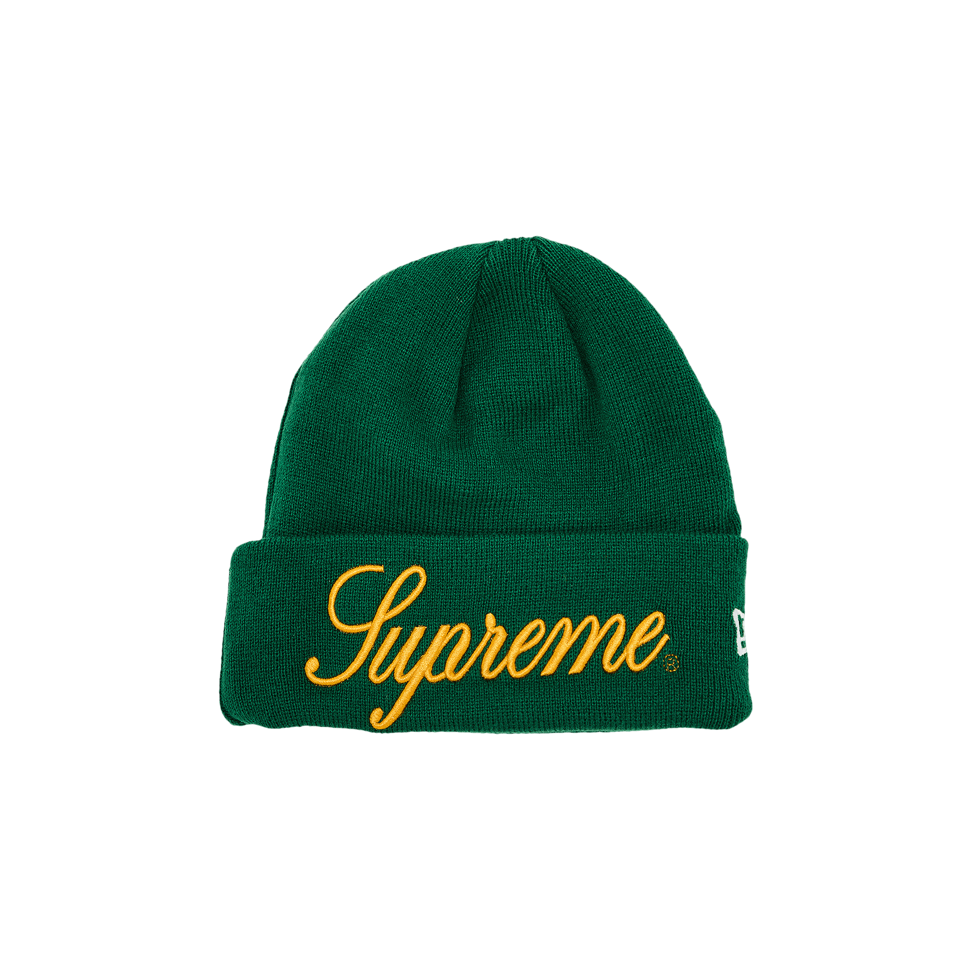 Supreme New Era Script Beanie 'Green'