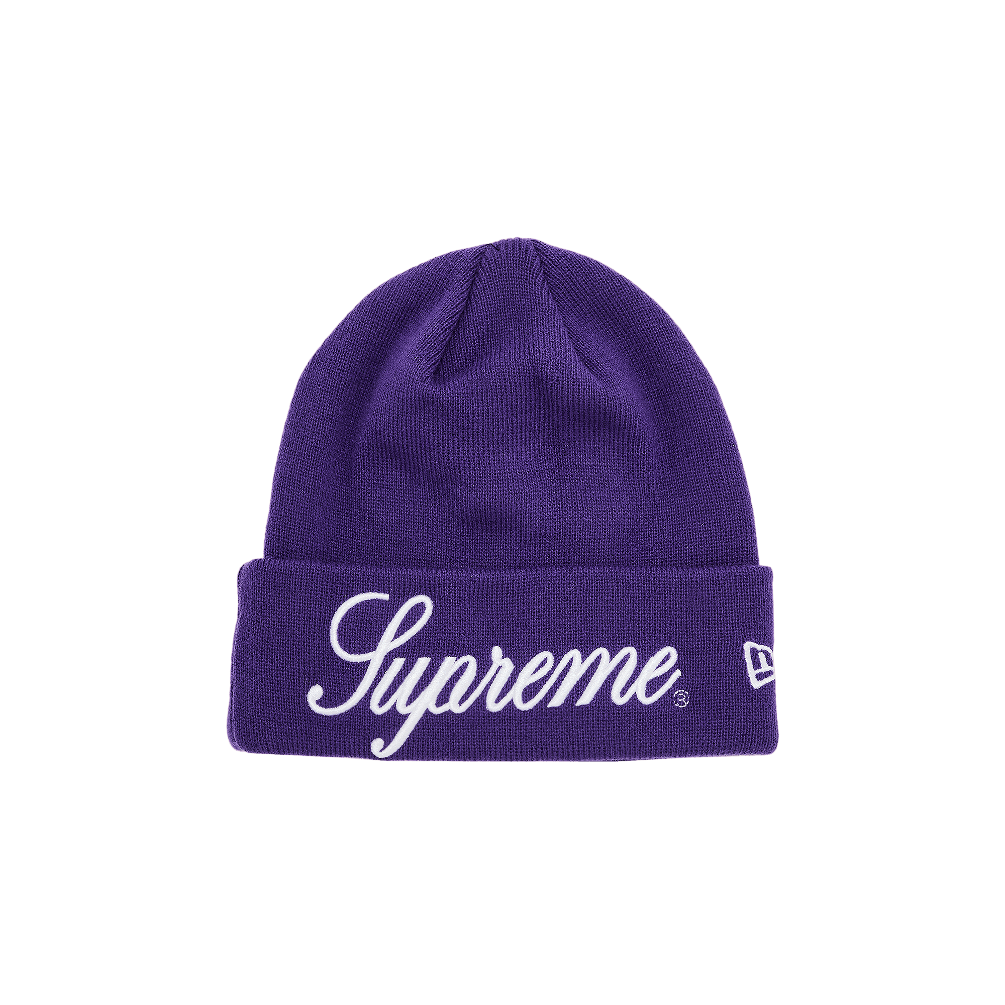Supreme New Era Script Beanie 'Purple'