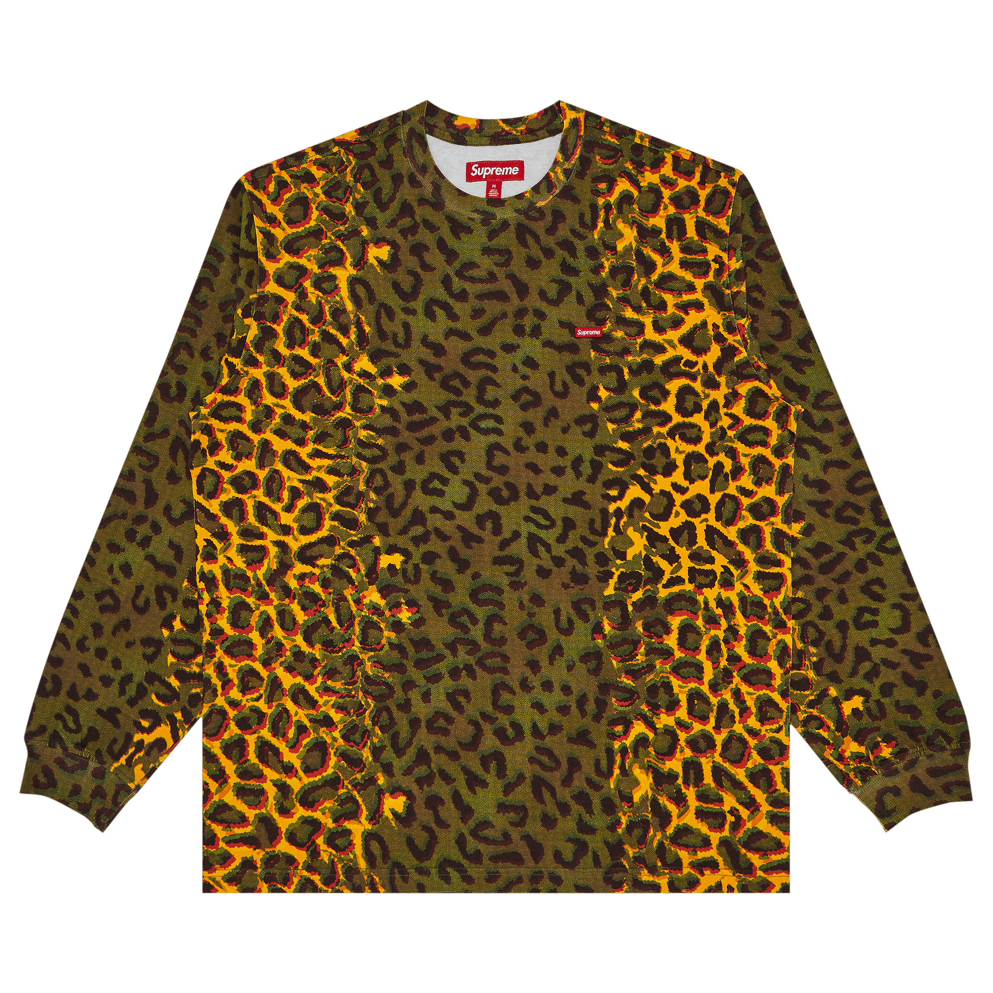 Supreme Small Box Long-Sleeve Tee 'Cheetah'