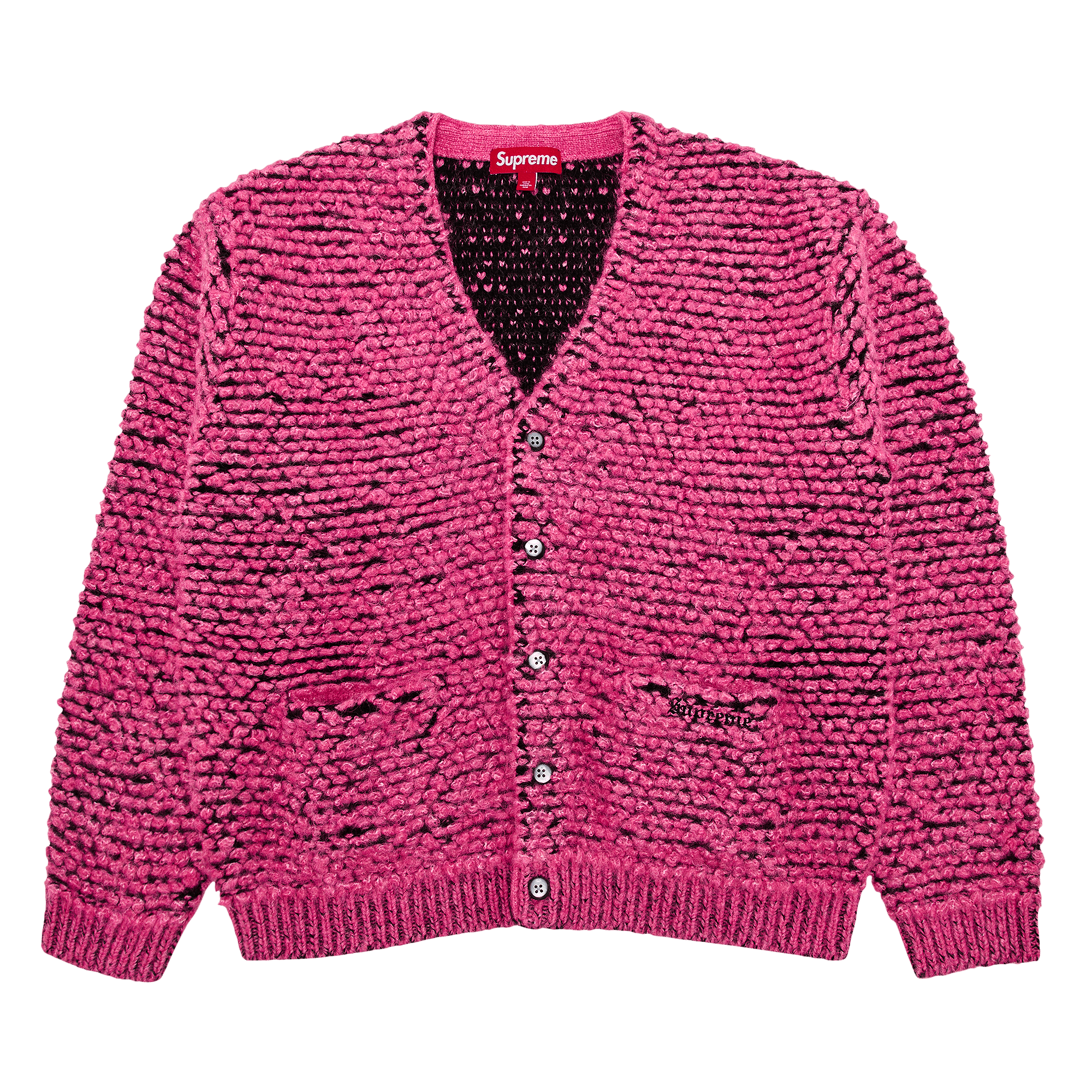 Supreme Textured Knotted Cardigan 'Pink'