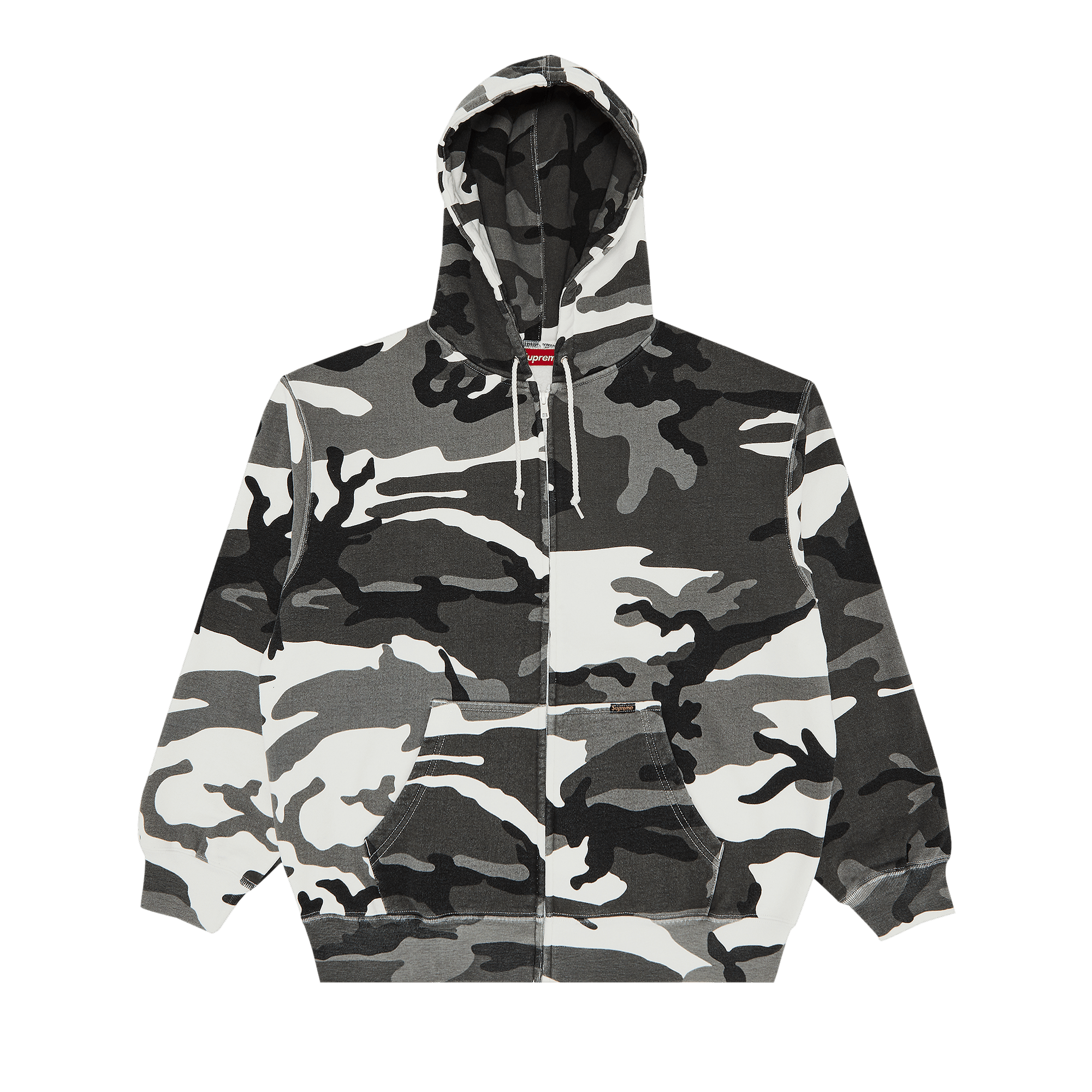 Supreme Work Zip Up Hooded Sweatshirt 'Snow Camo'