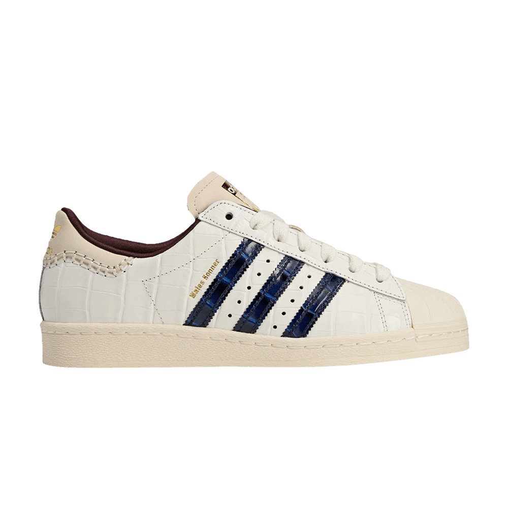 スニーカー adidas SNEAKER (JP7161 WONWHICONAVYNGTRED) Adidas Wales Bonner x Superstar White Size 6.5 Men's JP7161