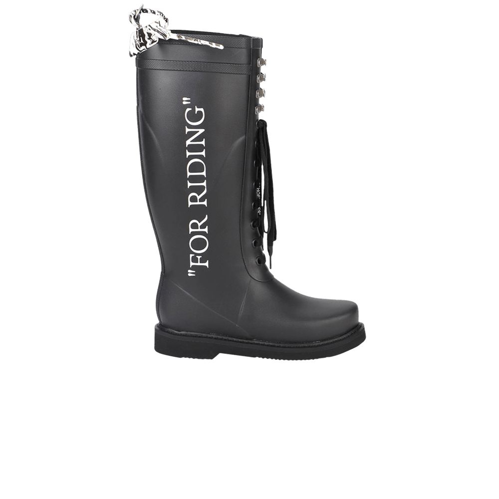 Off-White Wmns Rain Boot 'For Riding - Black'