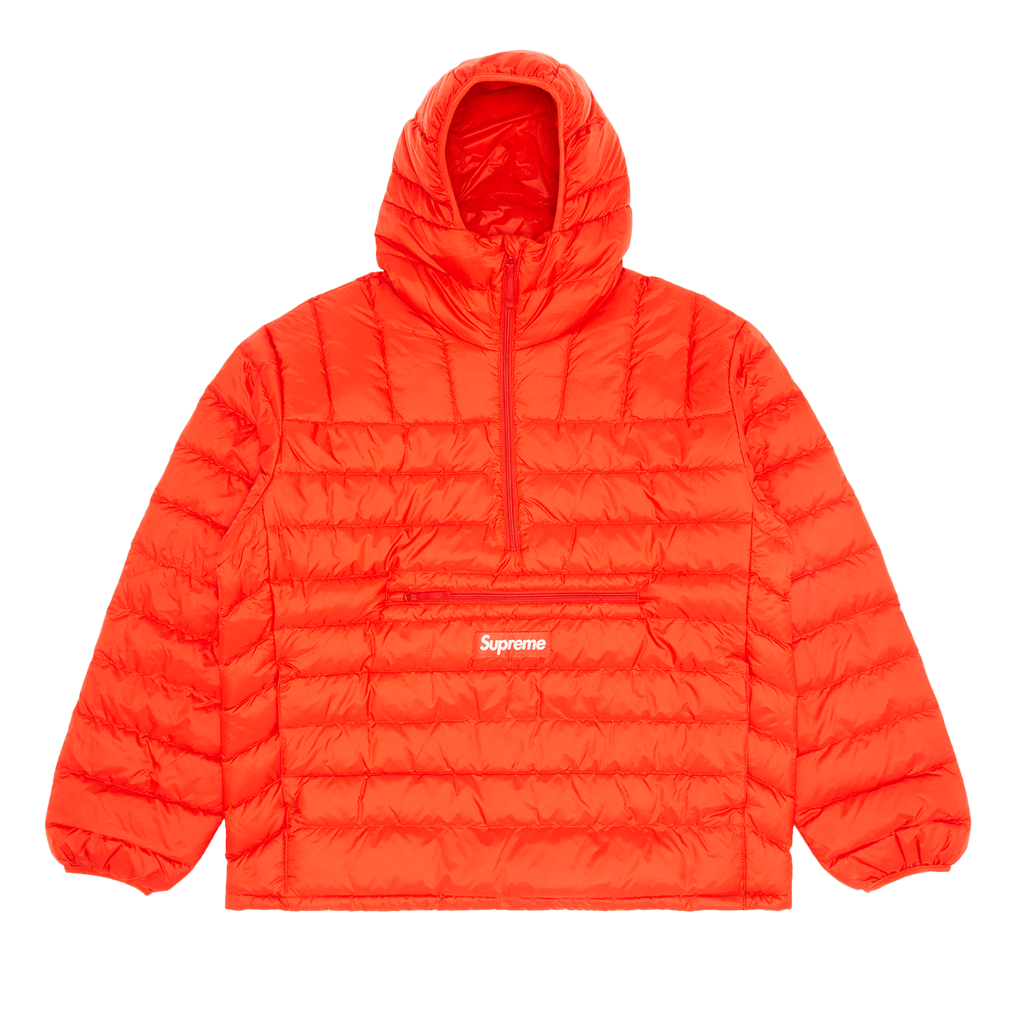 Supreme Micro Down Half Zip Hooded Pullover 'Dark Orange'