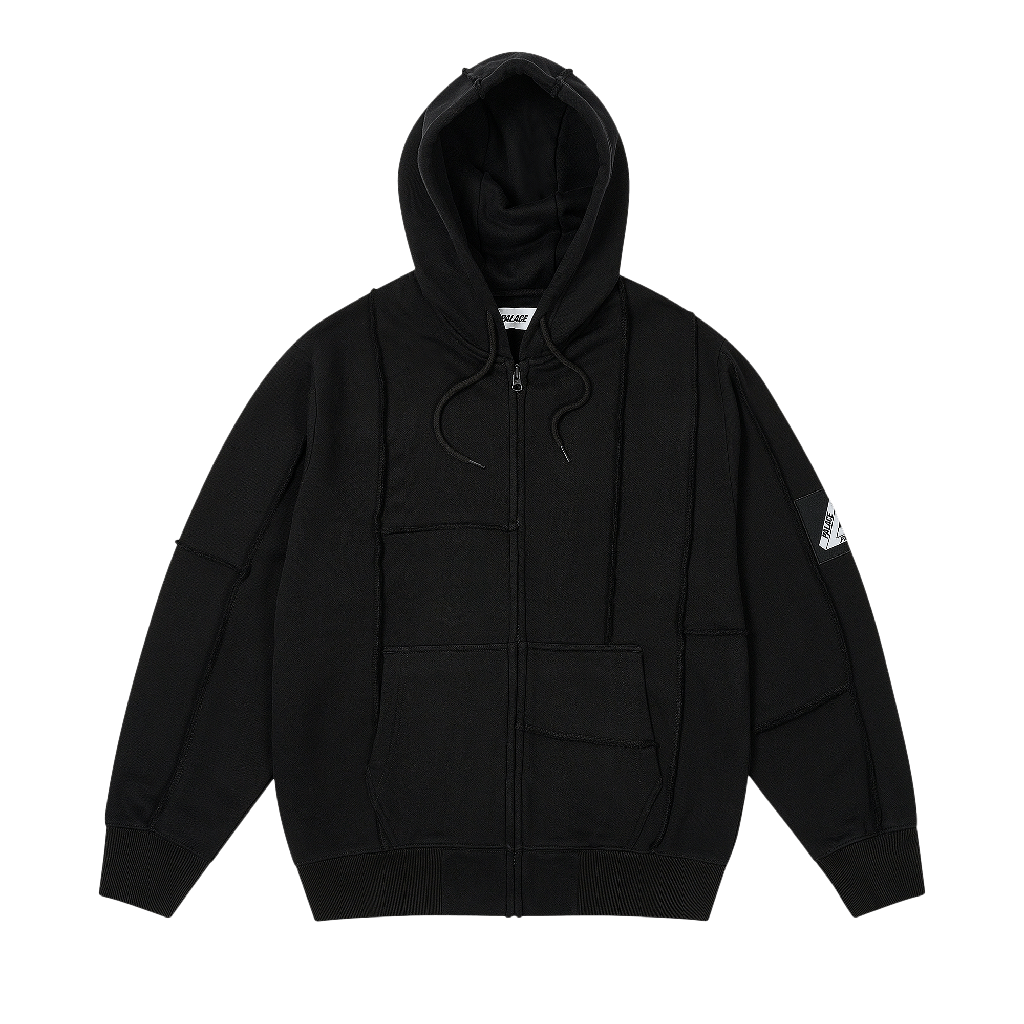 Palace Patch Me Up Zip Hood 'Black'