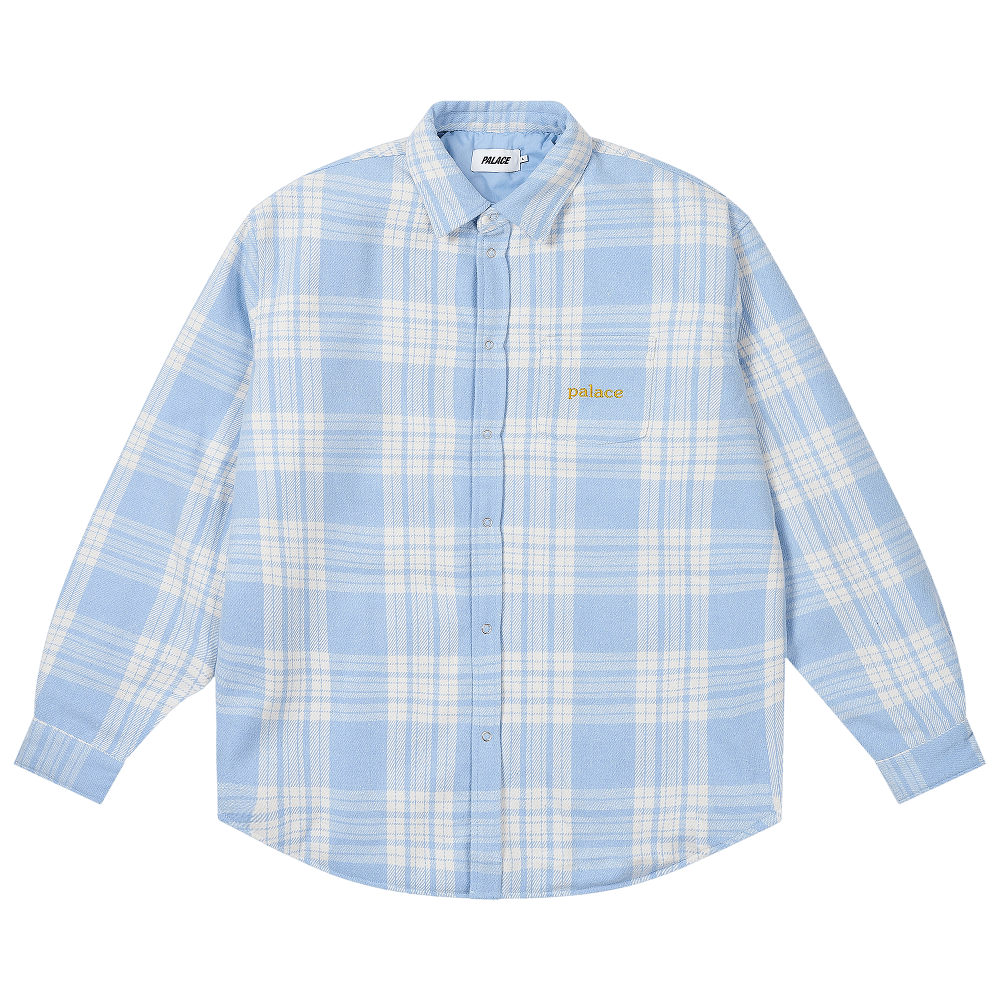 Palace Check Insulated Shirt 'Faint Blue'