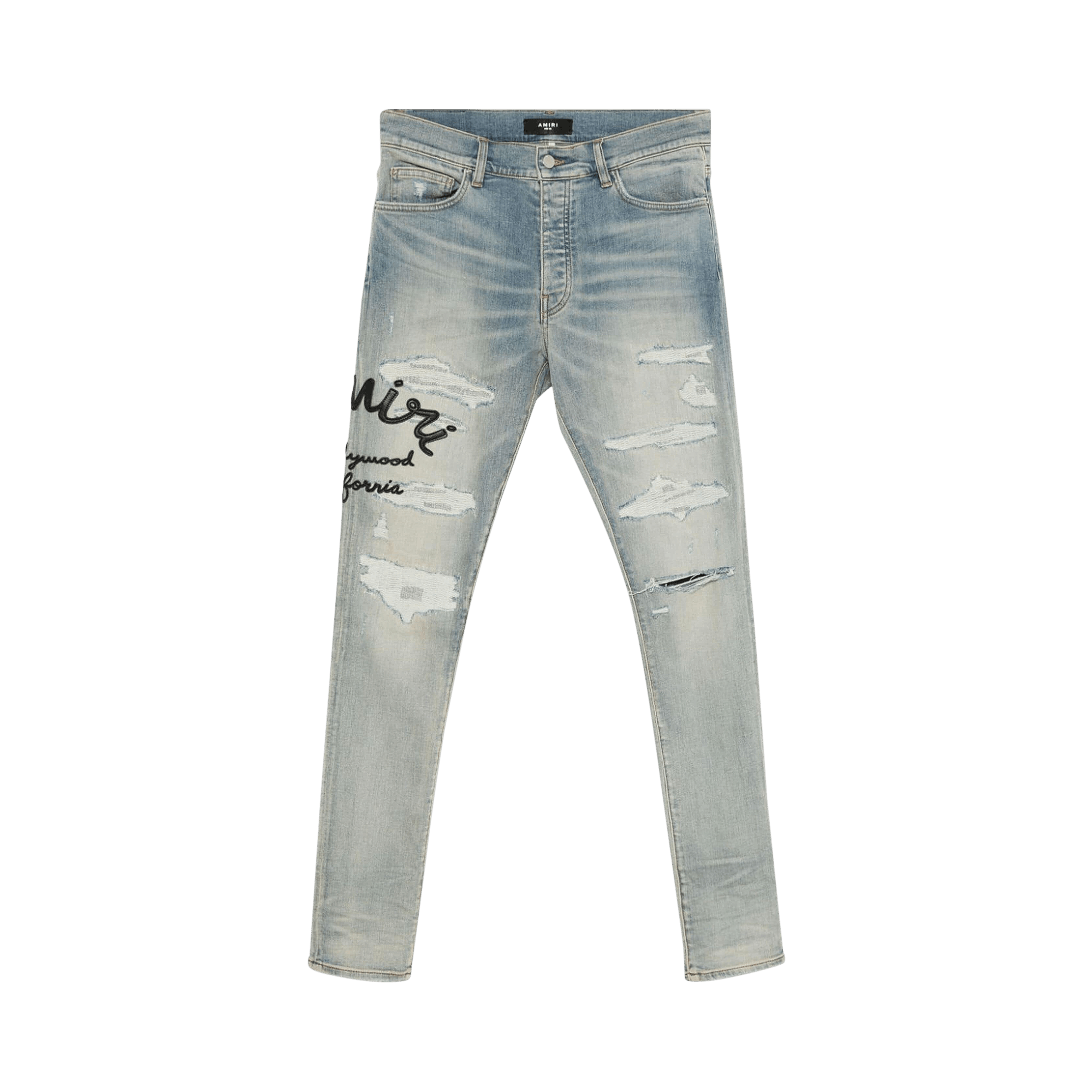 Buy Amiri Velvet PJ MX2 Jean 'Clay Indigo' - MDS076 408 CLAY | GOAT