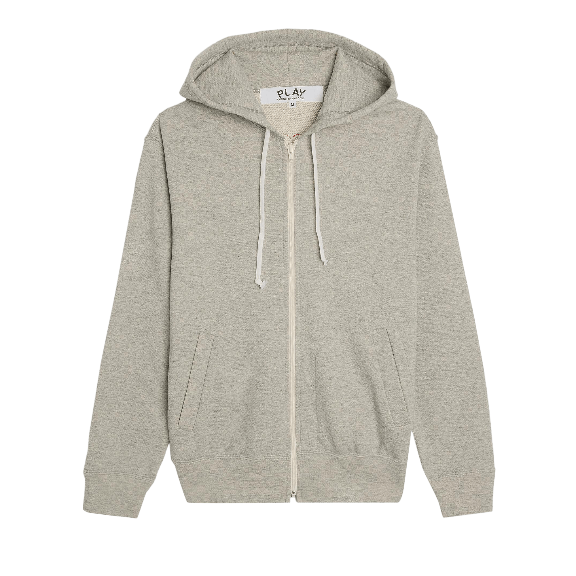 Comme des Garçons PLAY Heart Back Emblem Hooded Zip Up 'Grey'