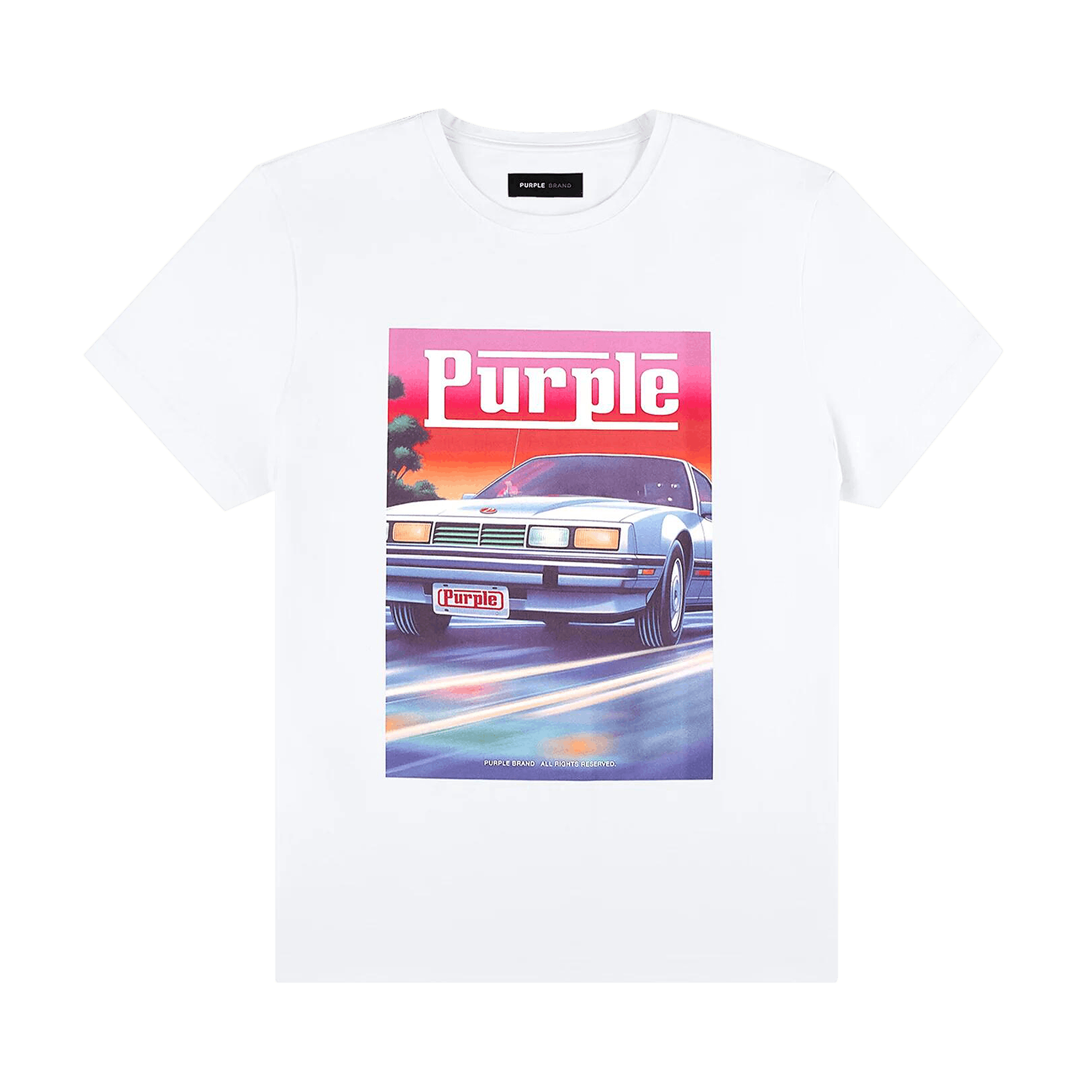 PURPLE BRAND Clean Jersey Short-Sleeve Tee 'White'