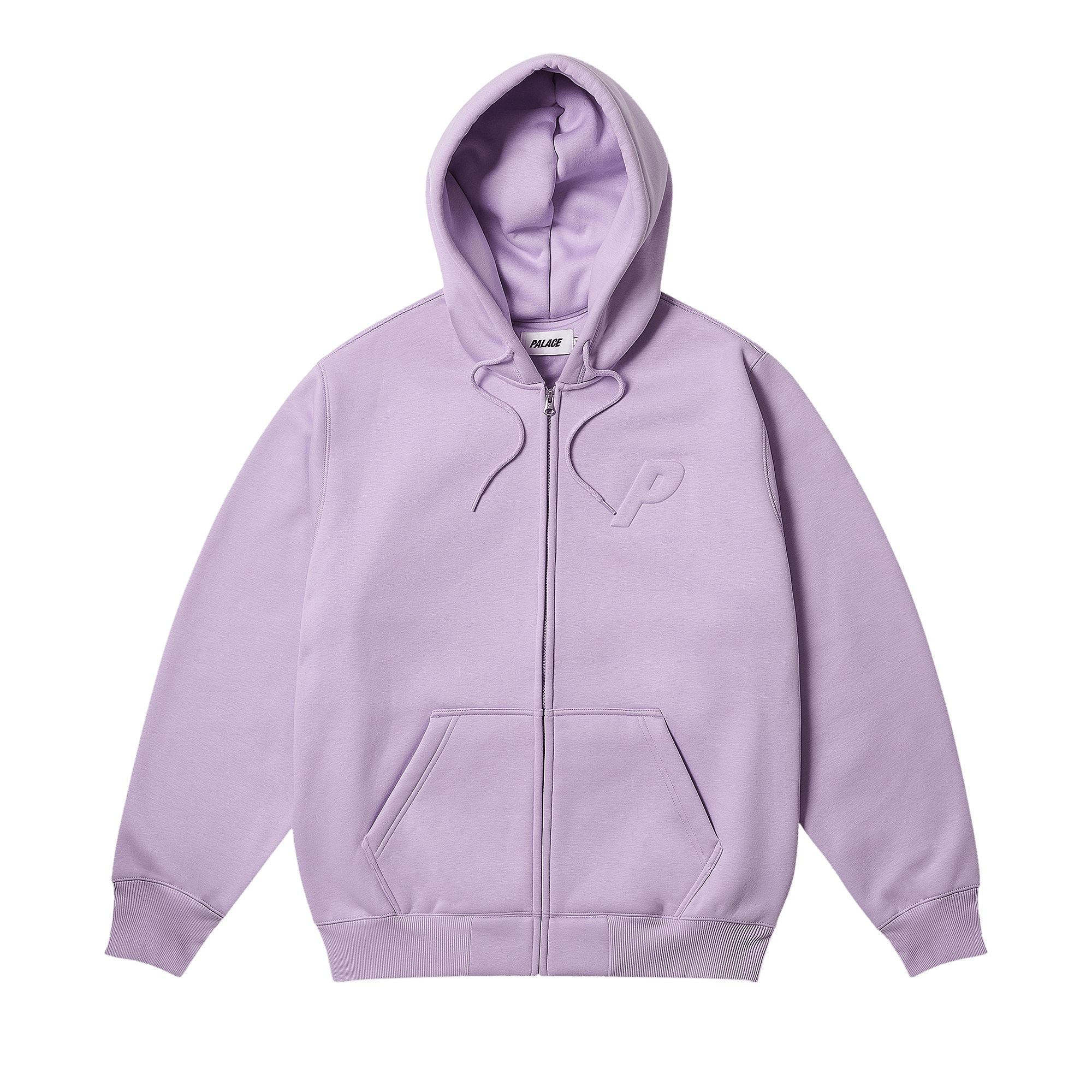 Palace Thermal Embossed P3 Zip Hood 'Pastel Purple'