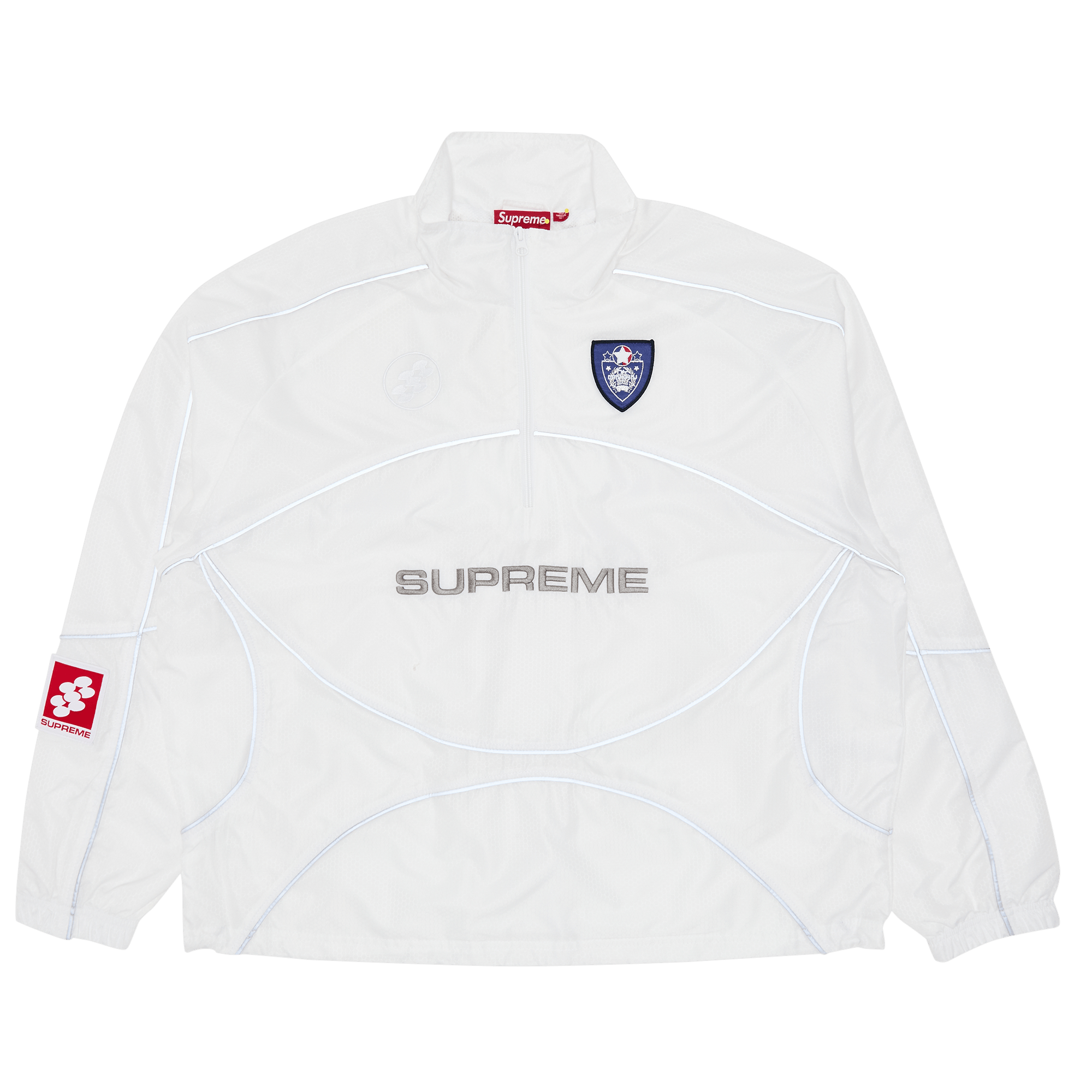 Supreme Reflective Piping Pullover 'White'