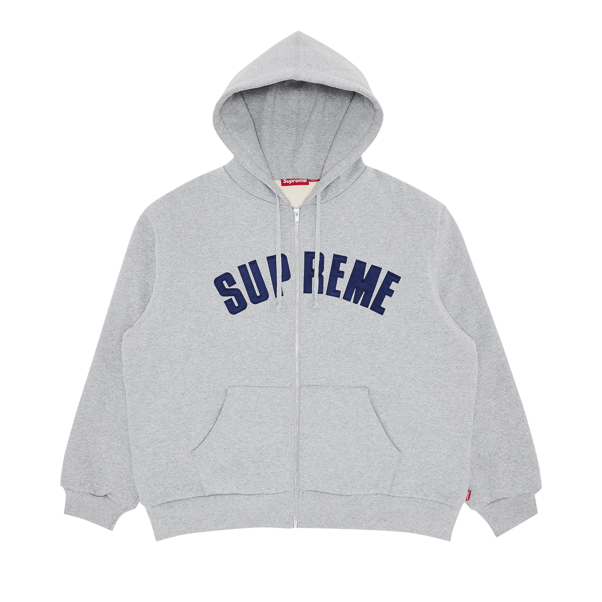 Supreme Arc Thermal Zip Up Hooded Sweatshirt 'Heather Grey'