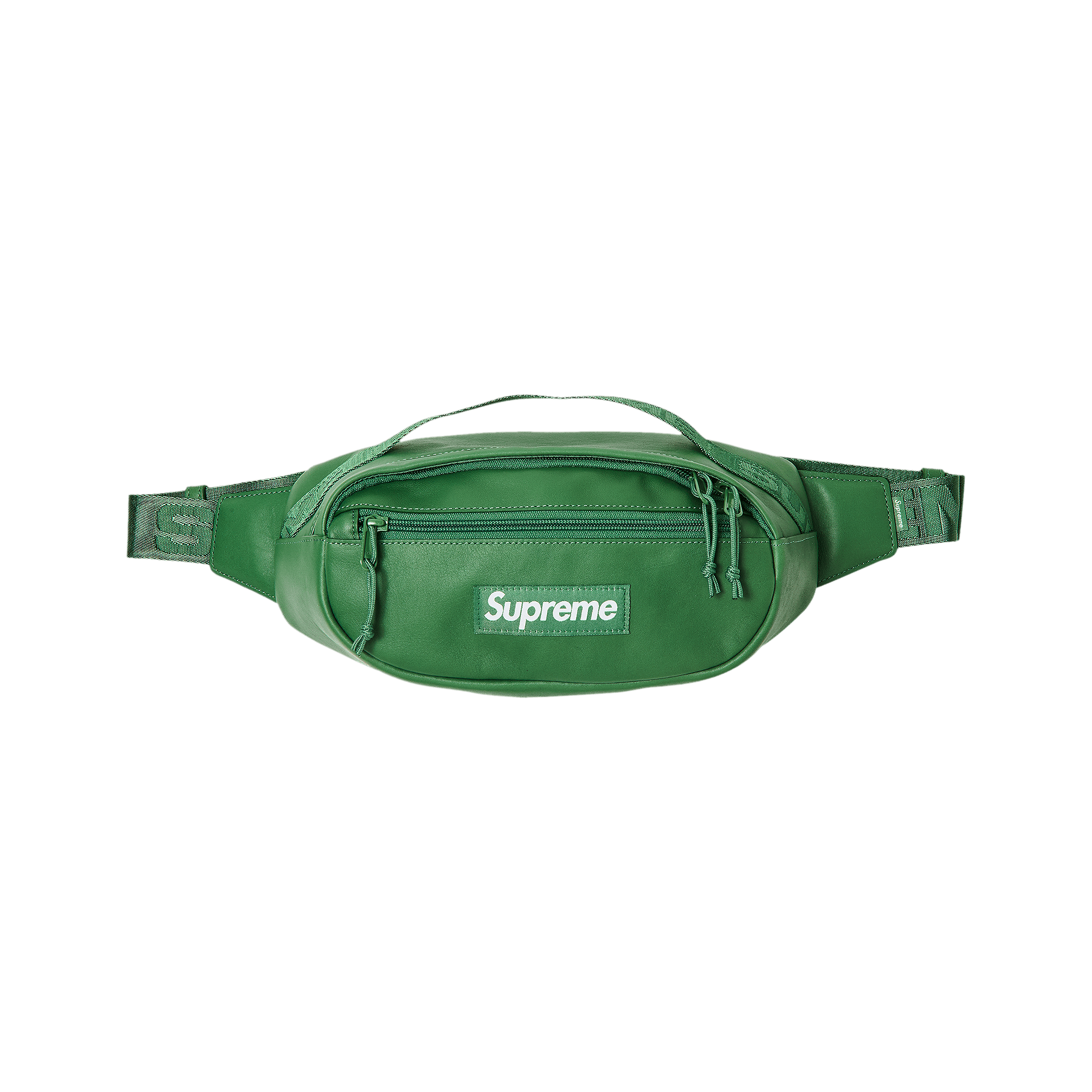 Supreme Leather Waist Bag 'Green'