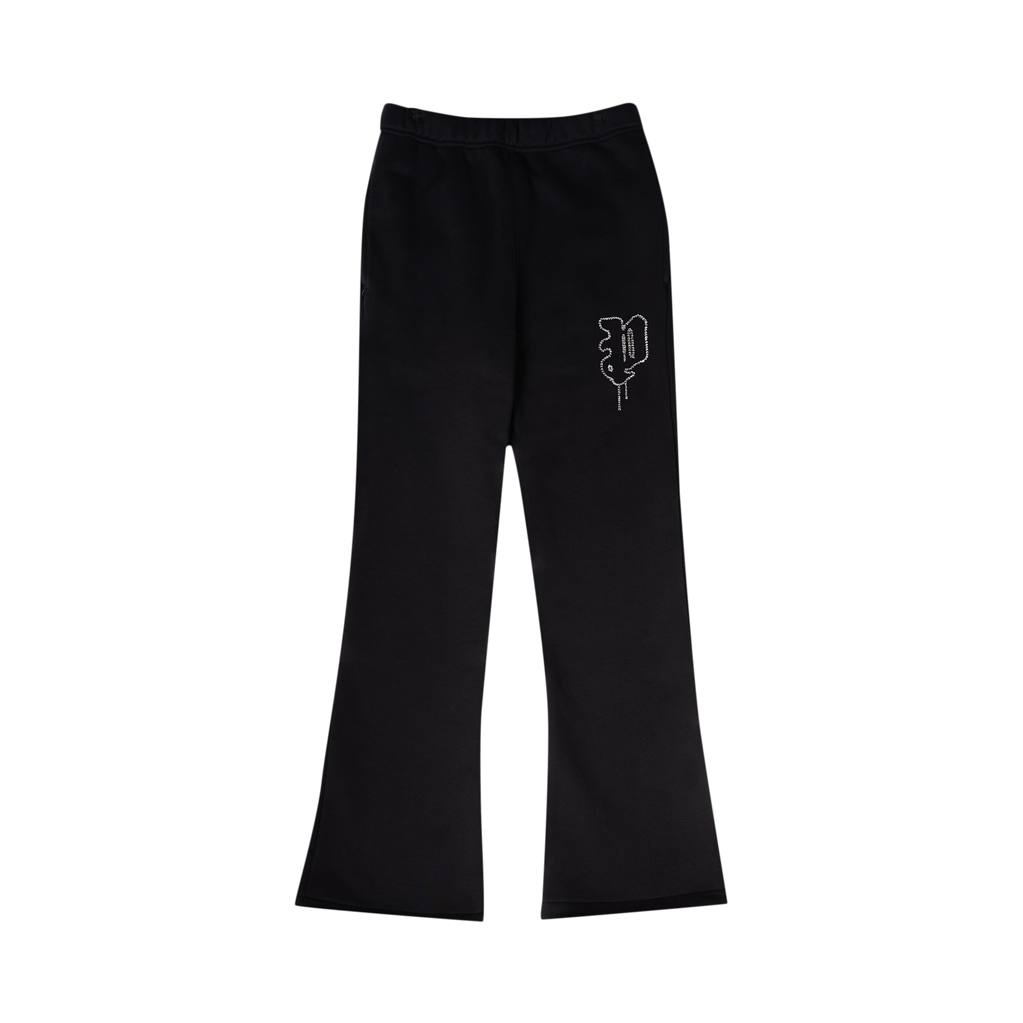 PURPLE BRAND HWT Fleece Flared Pant 'Black'