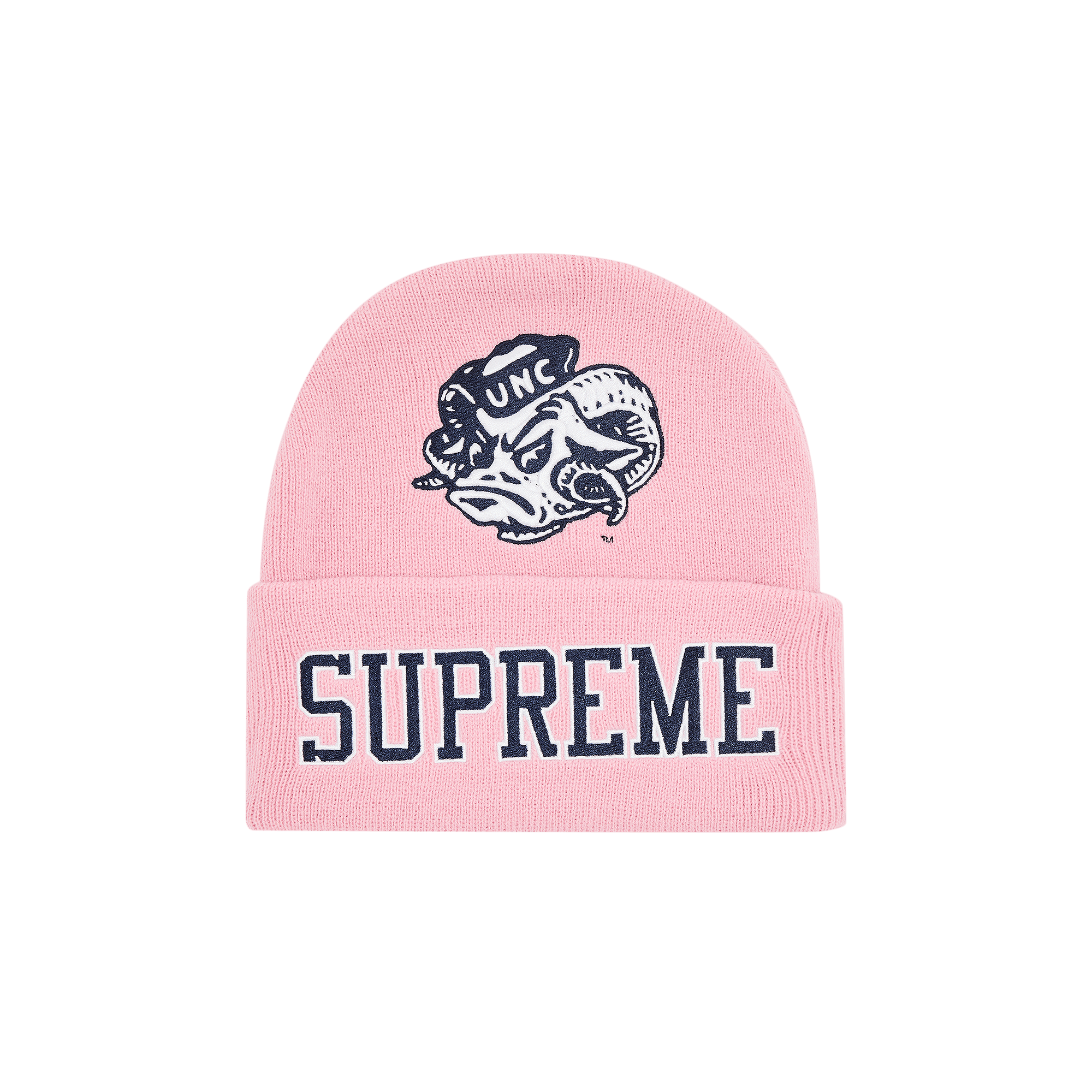 Supreme x Mitchell & Ness NCAA Beanie 'Light Pink'