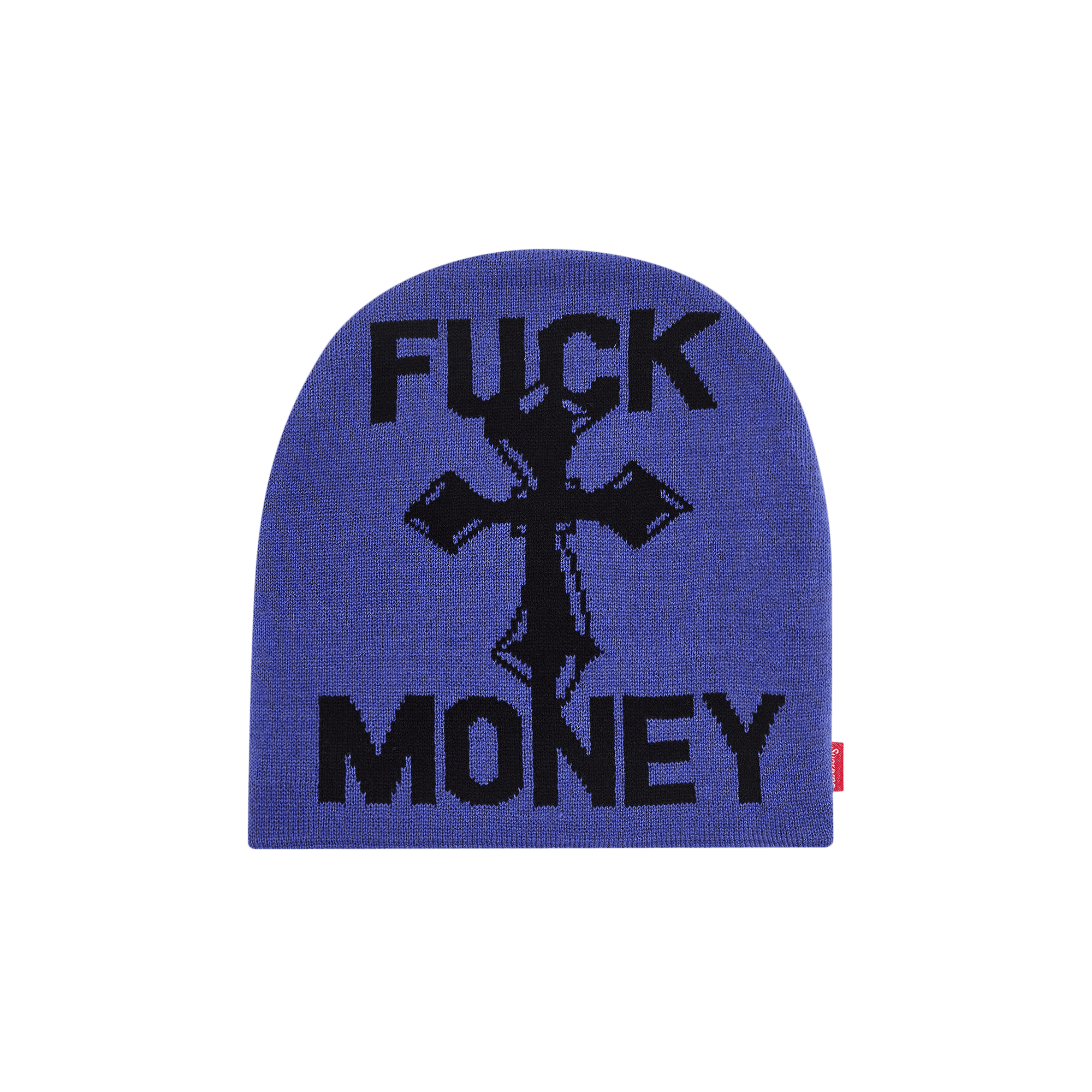 Supreme Fuck Money Beanie 'Royal'