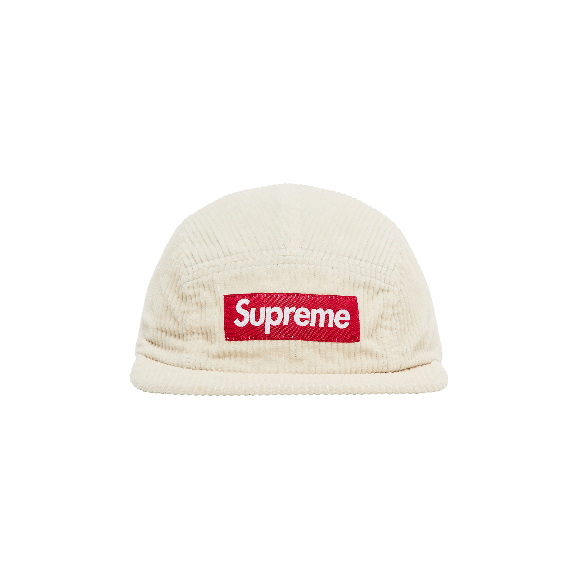 Supreme Corduroy Camp Cap 'Stone'
