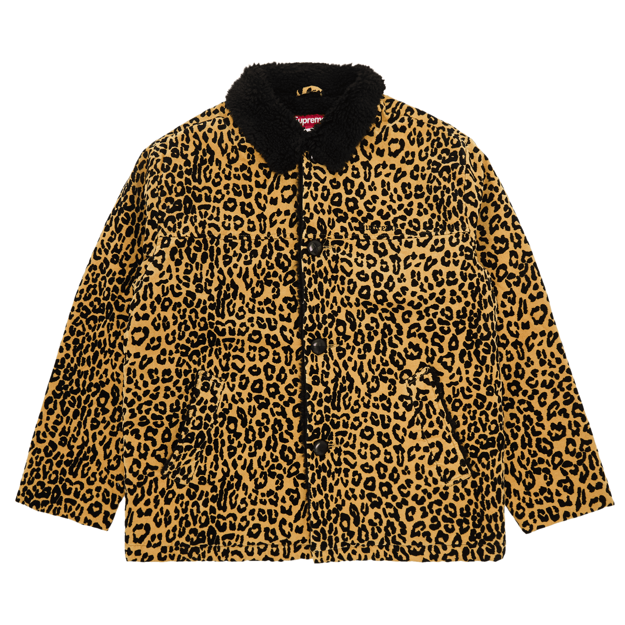 Supreme Kindermann Uncut Corduroy Car Coat 'Leopard'
