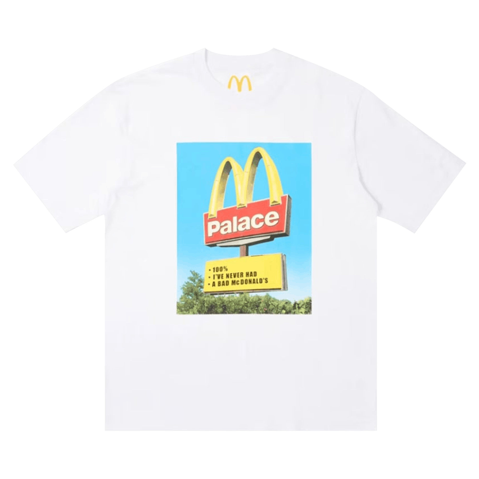 Palace x McDonald's Sign T-Shirt 'White'