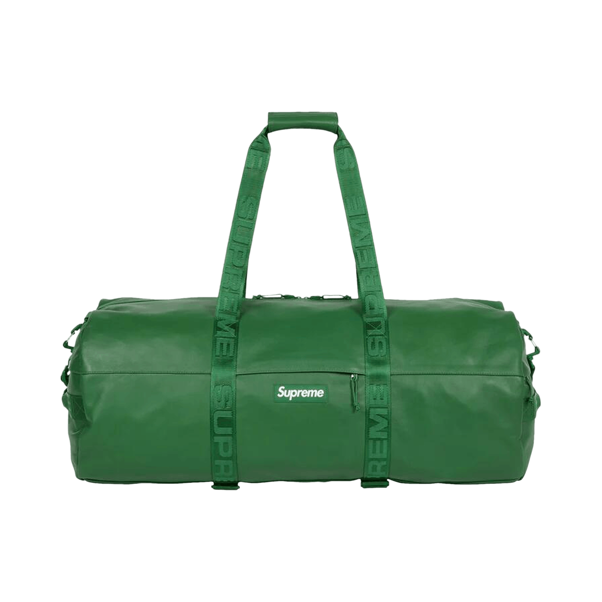 Supreme Leather Large Duffle Bag 'Green'
