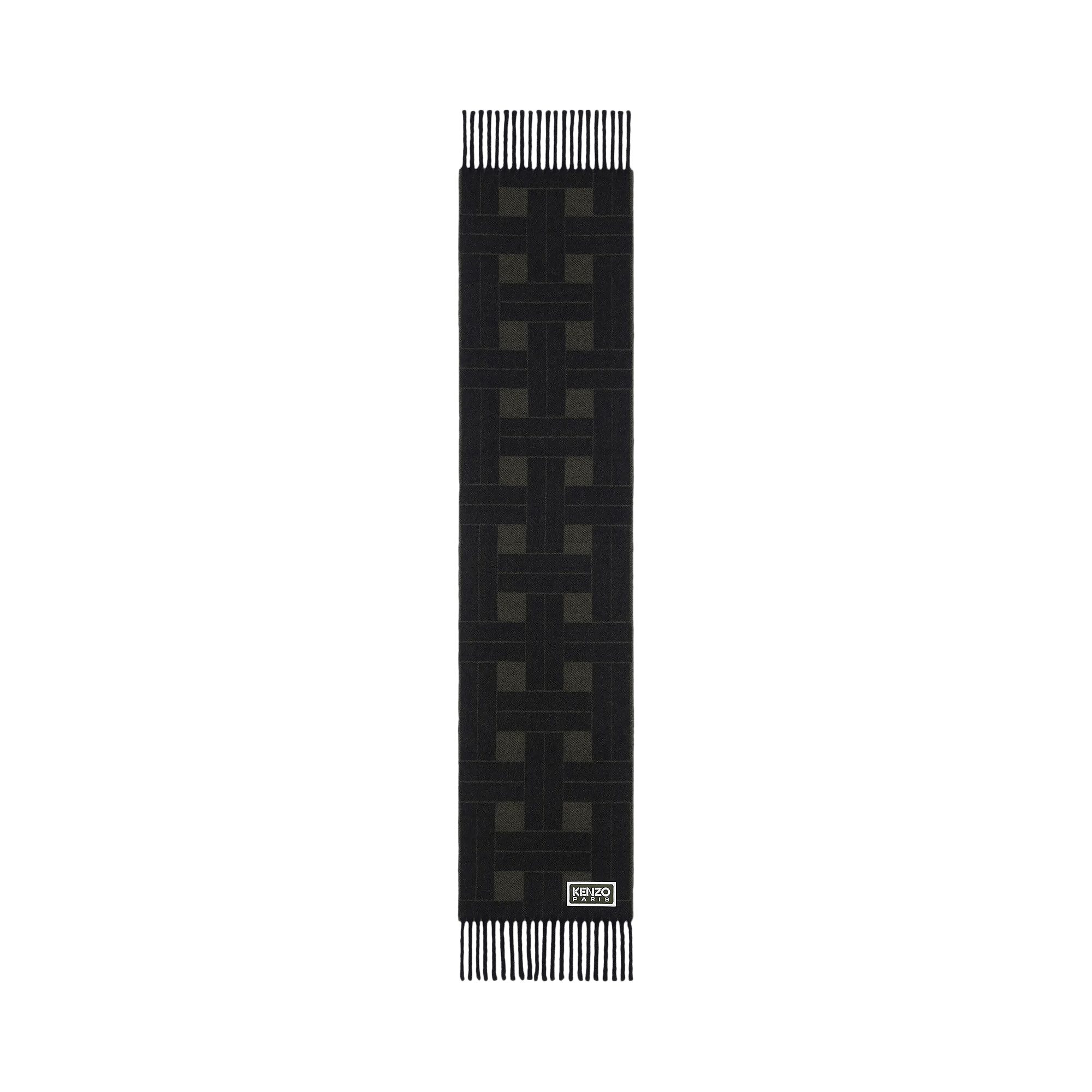 Kenzo Reversible Scarf 'Black/Dark Green'