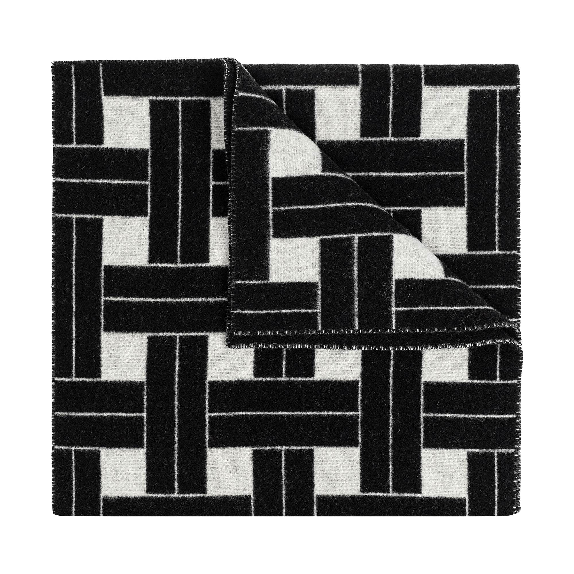 Kenzo Large Reversible Scarf 'Black/Cream'
