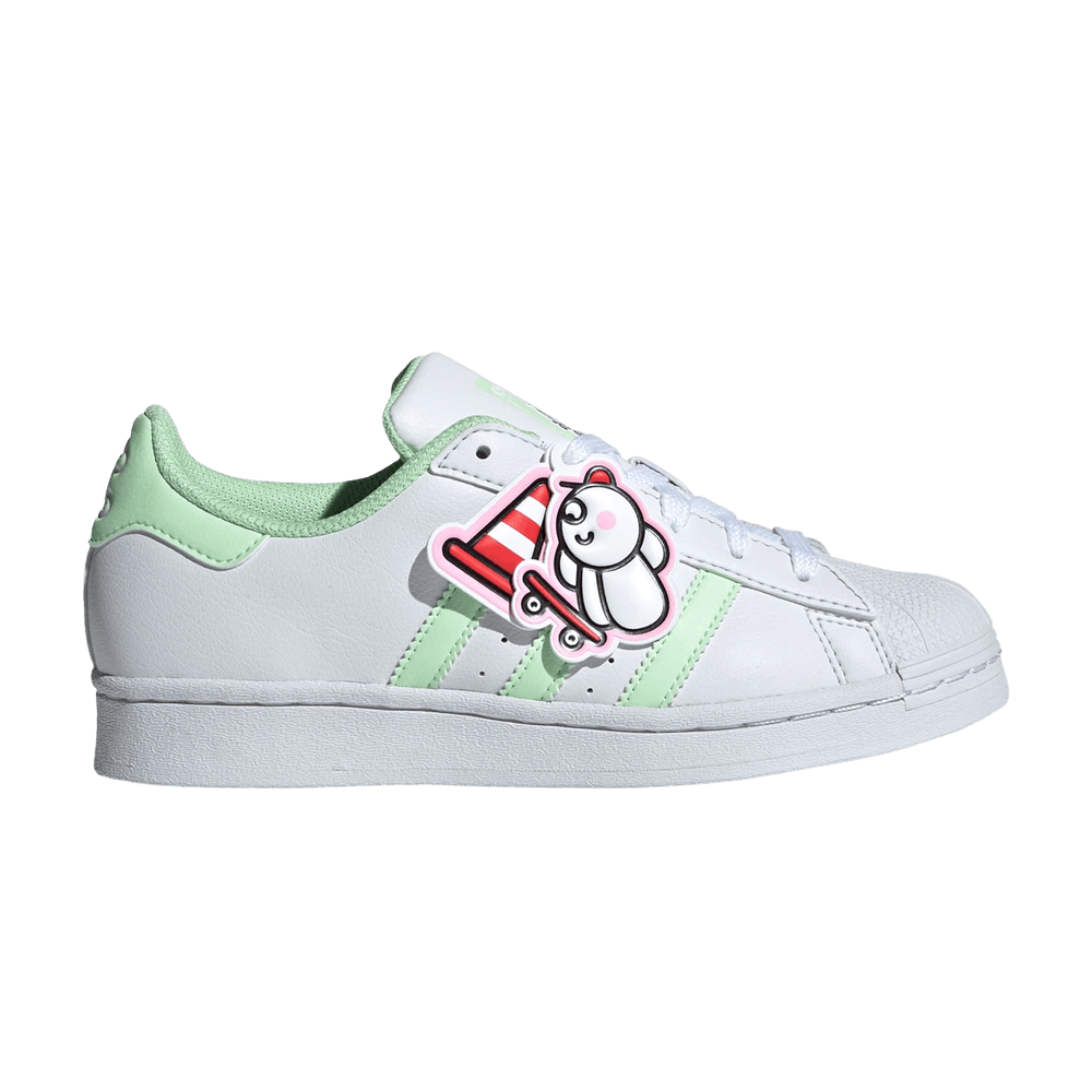 James Jarvis x adidas Superstar J 'White Green Spark'