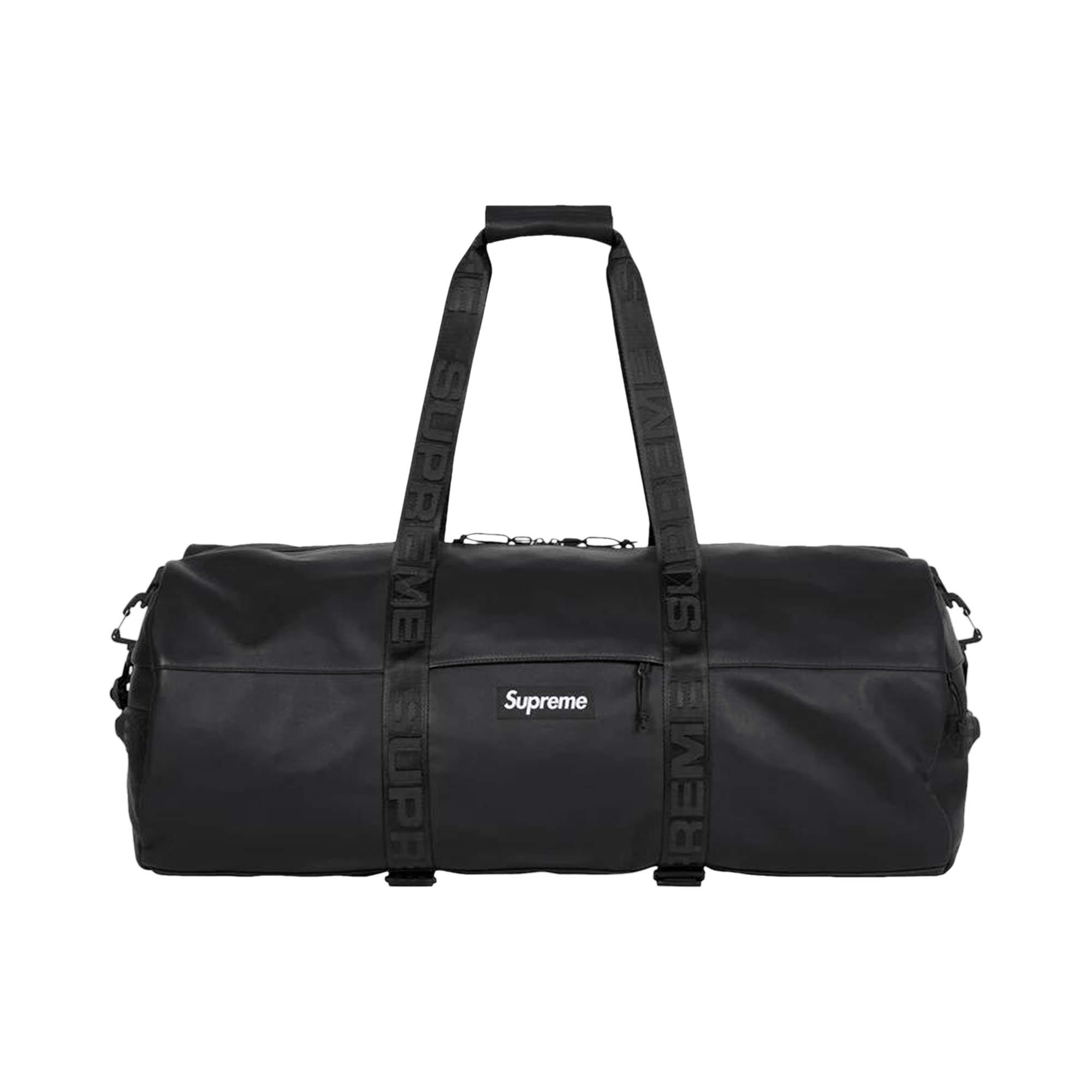 Supreme Leather Large Duffle Bag 'Black'