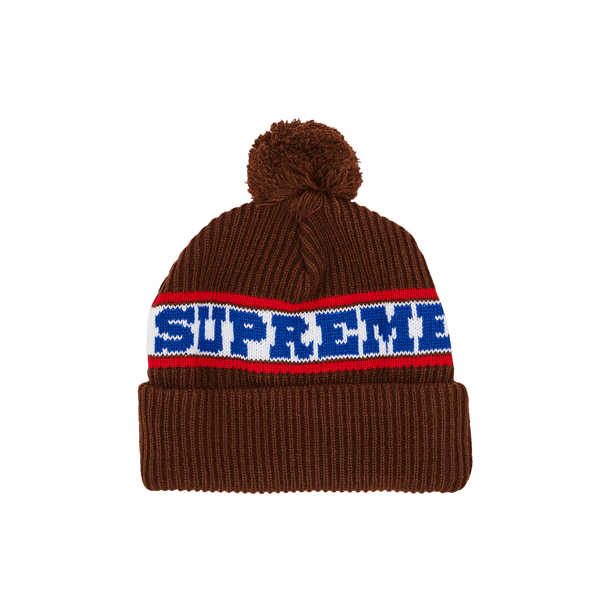 Supreme Big Stripe Beanie 'Brown'