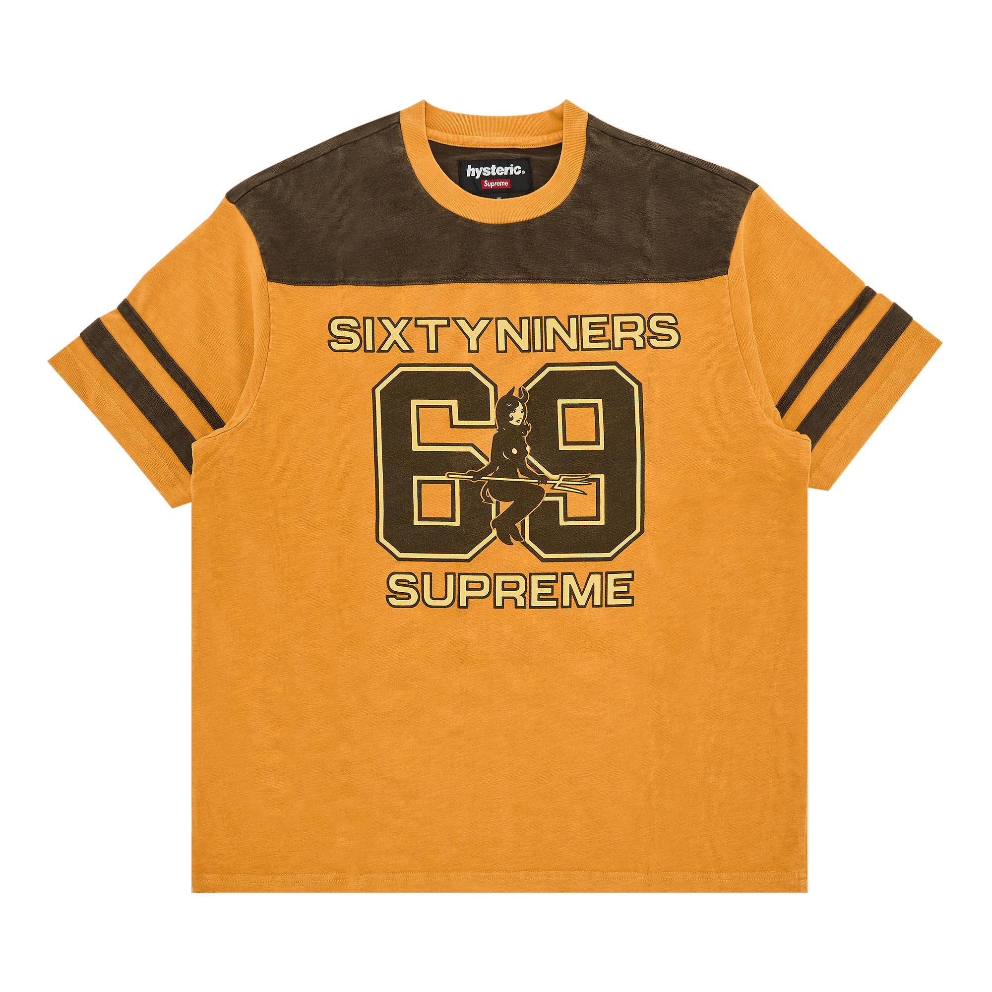 Supreme x HYSTERIC GLAMOUR 69 Football Top 'Light Orange'