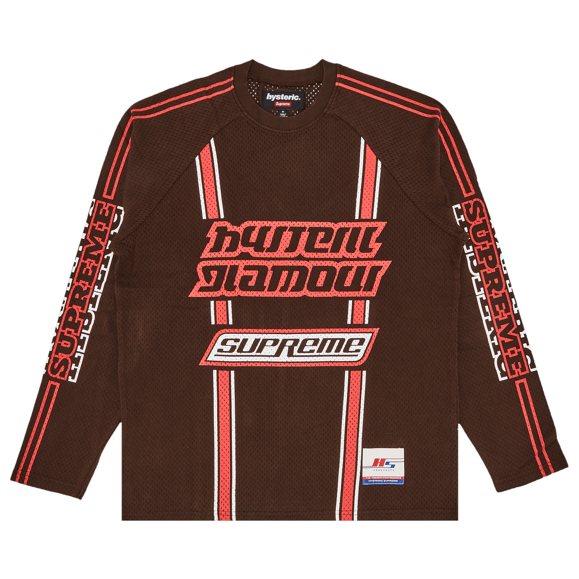 Supreme x HYSTERIC GLAMOUR Mesh Long-Sleeve Top 'Brown'