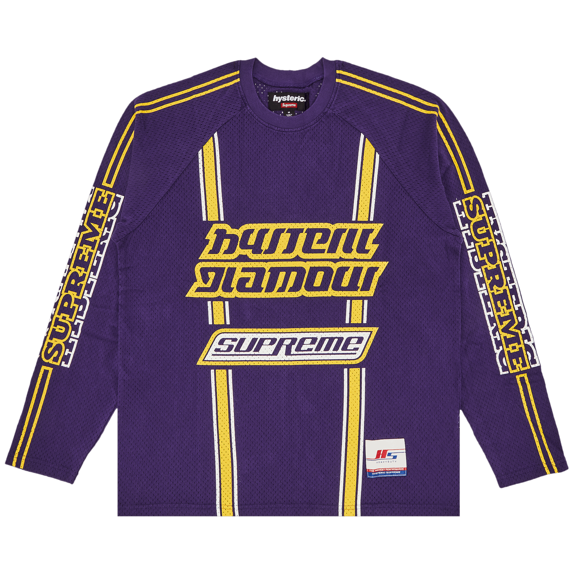 Supreme x HYSTERIC GLAMOUR Mesh Long-Sleeve Top 'Purple'