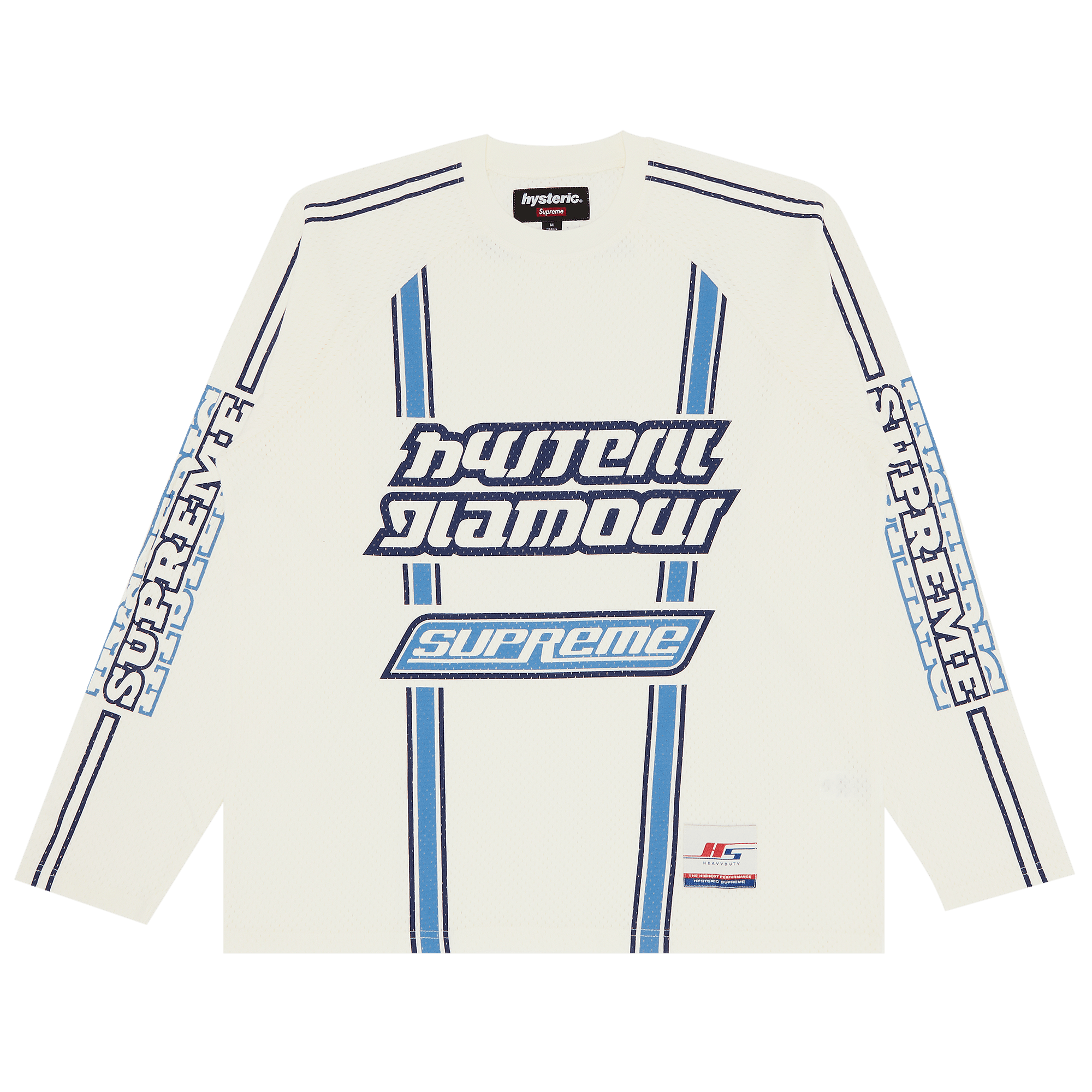 Supreme x HYSTERIC GLAMOUR Mesh Long-Sleeve Top 'White'