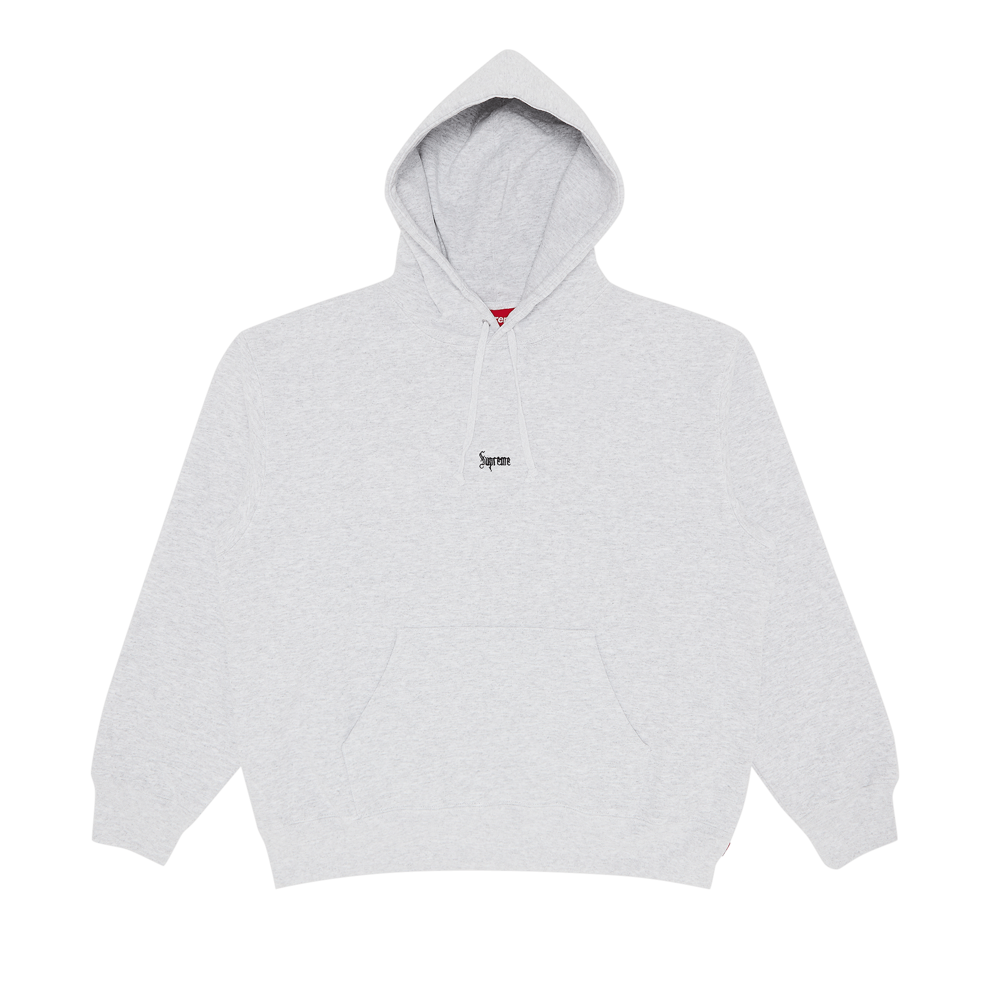 Supreme Micro Logo Hooded Sweatshirt 'Ash Grey'