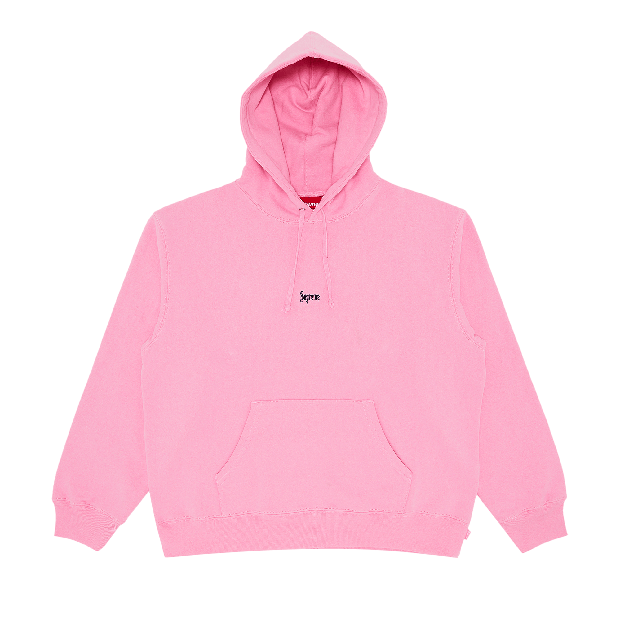 Supreme Micro Logo Hooded Sweatshirt 'Pink'