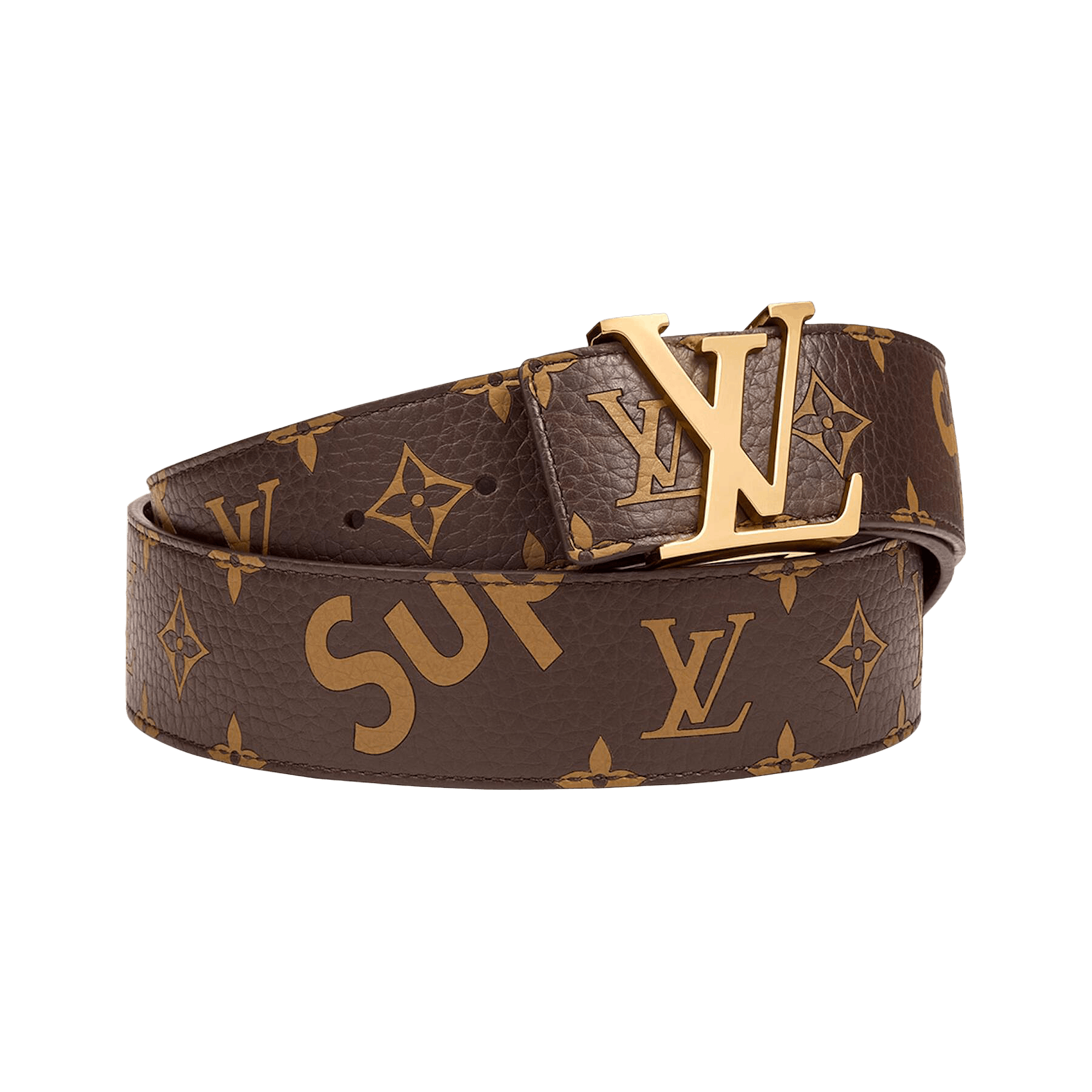 Supreme Repeat Leather Belt Olive: L/XL | eBay