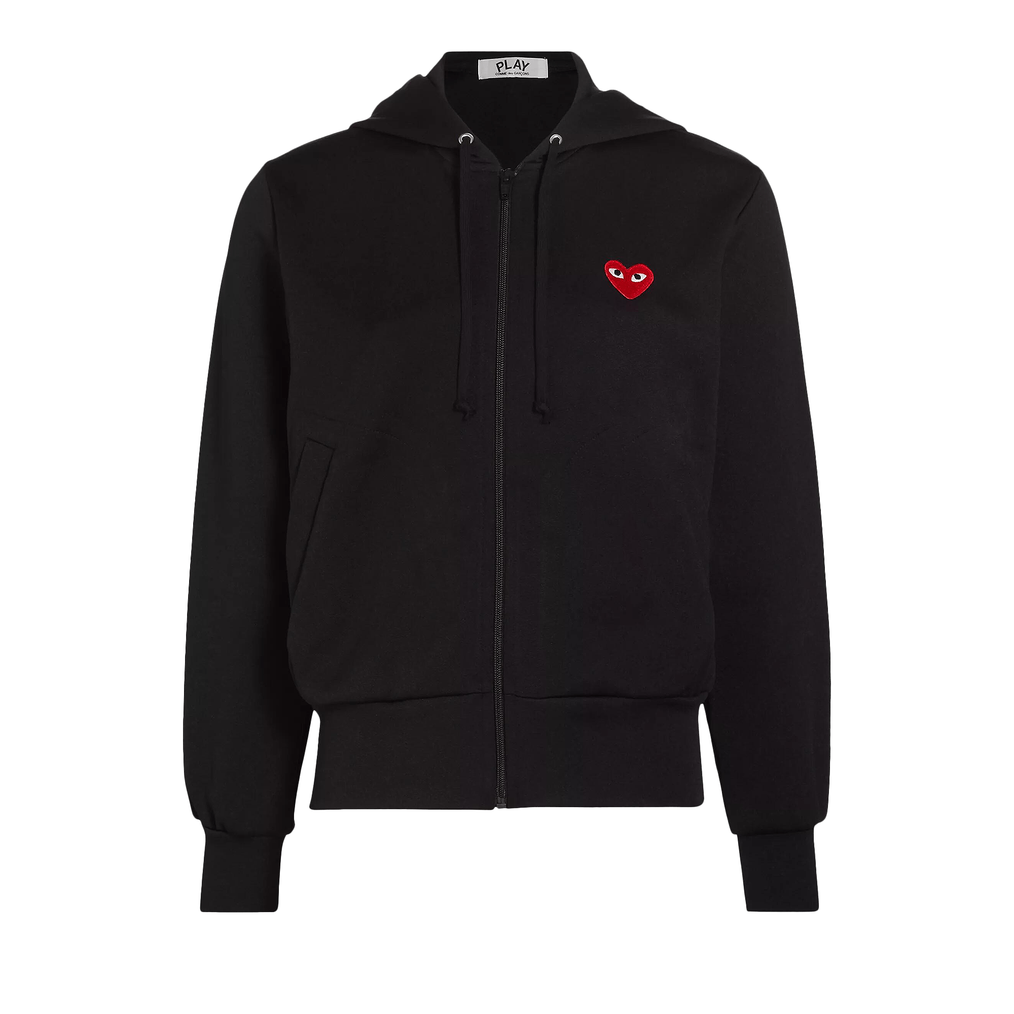 Comme des Garçons PLAY Heart Hooded Sweatshirt 'Black'