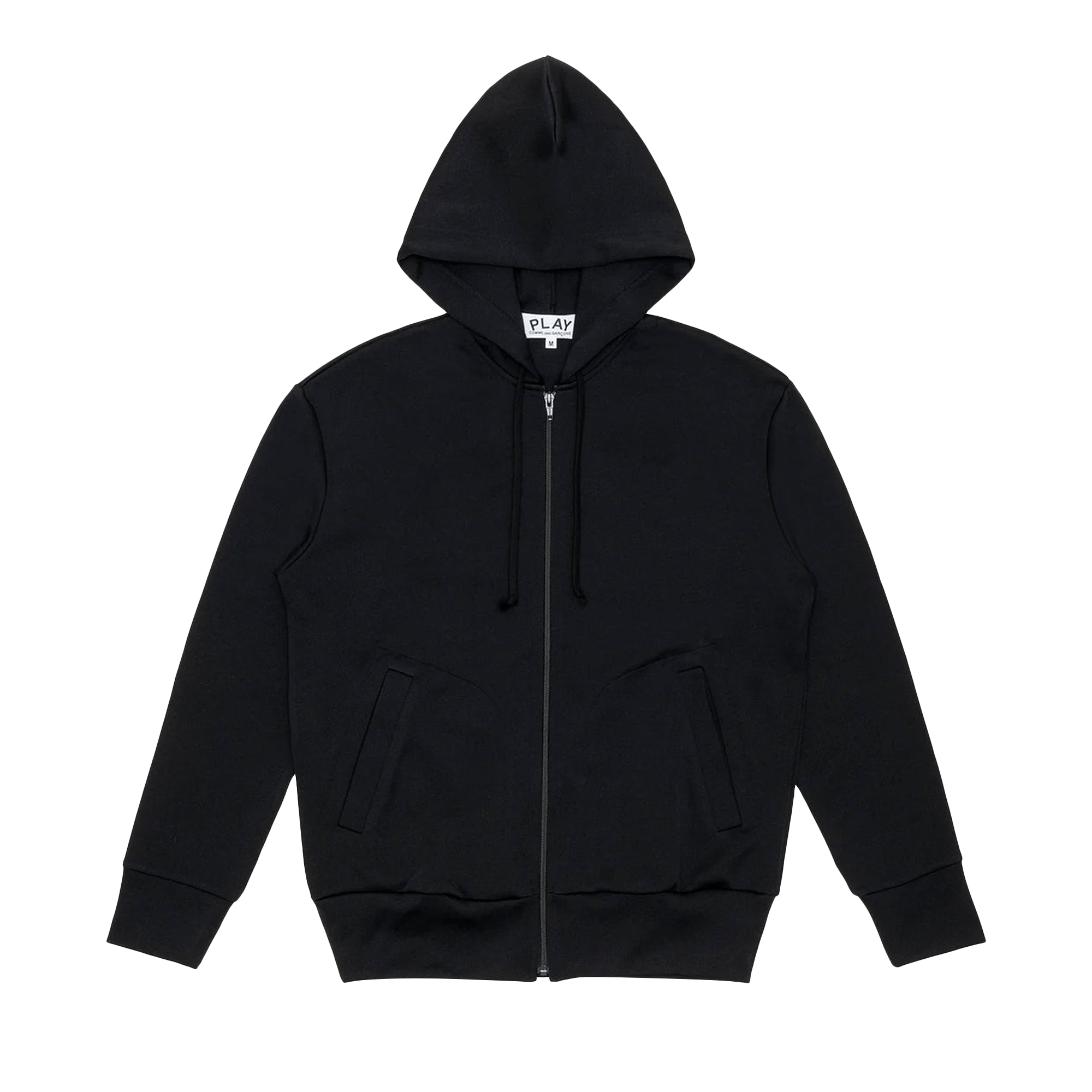 Comme des Garçons PLAY Back Emblem Zip Hoodie 'Black'