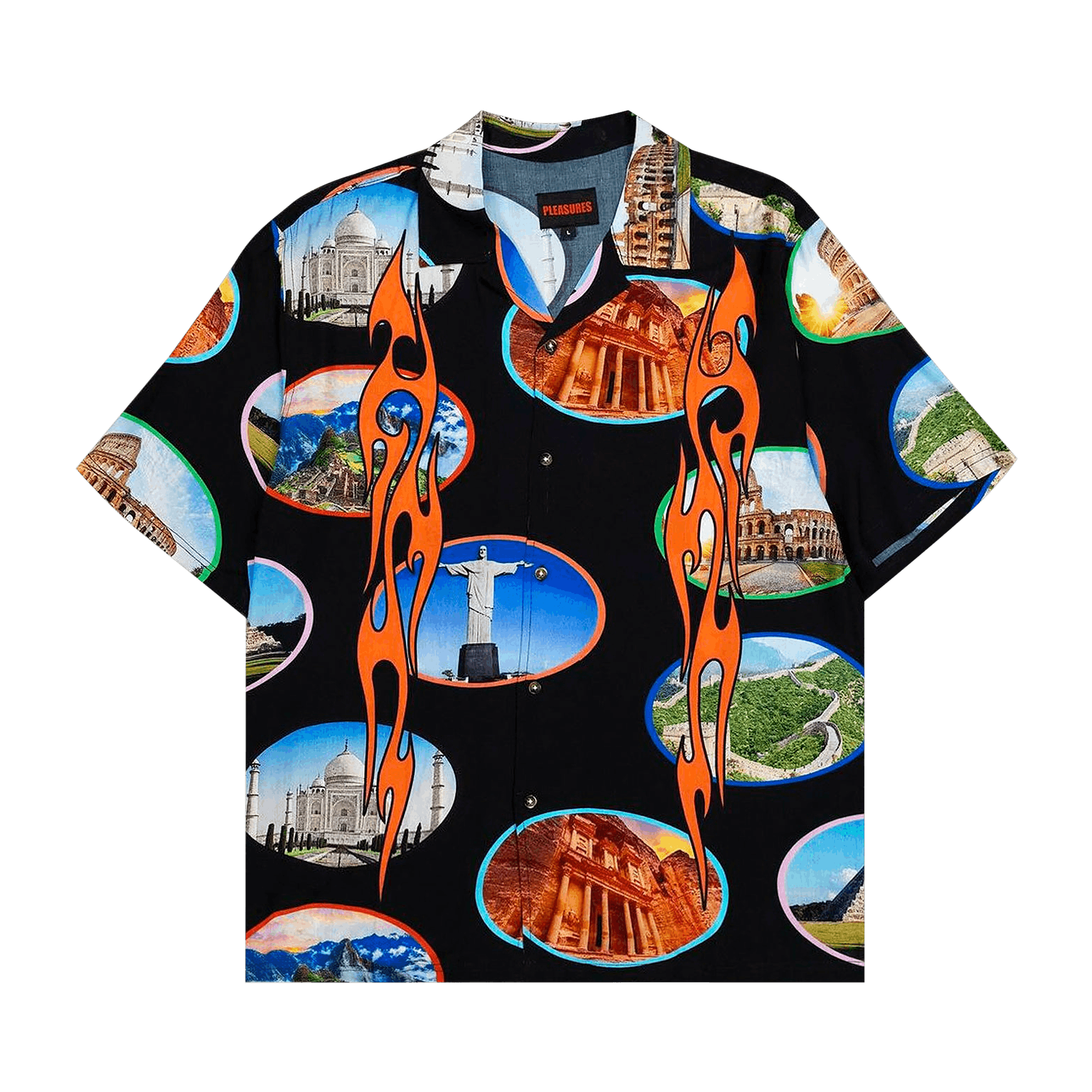 Pleasures 7 Wonder Camp Shirt 'Black'